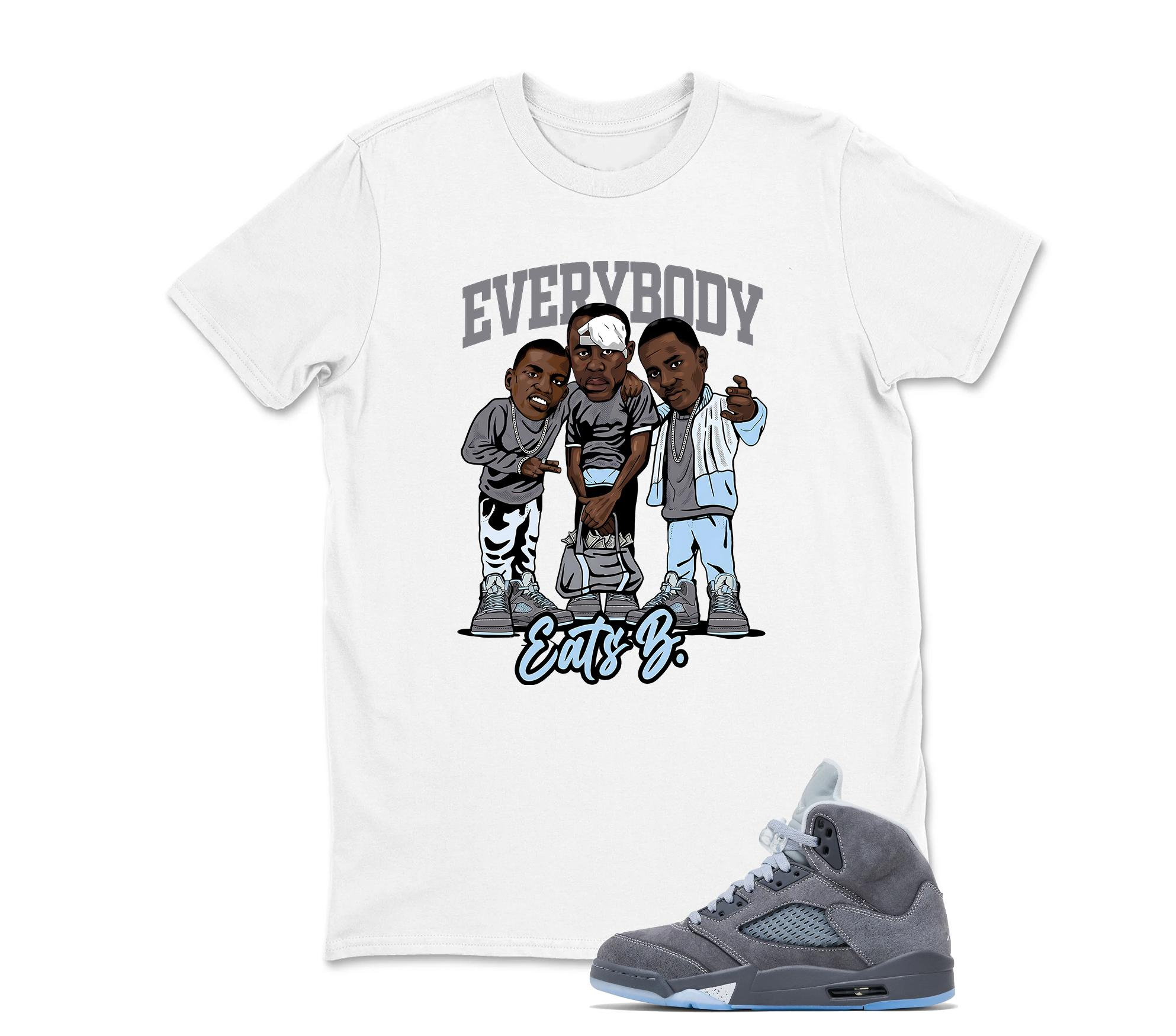 Jordan 5 Wolf Grey, Every Body Sneaker Tee, Best Gift ,Adults & Kid, Jordan 5 Wolf Grey Sneaker Match tshirt