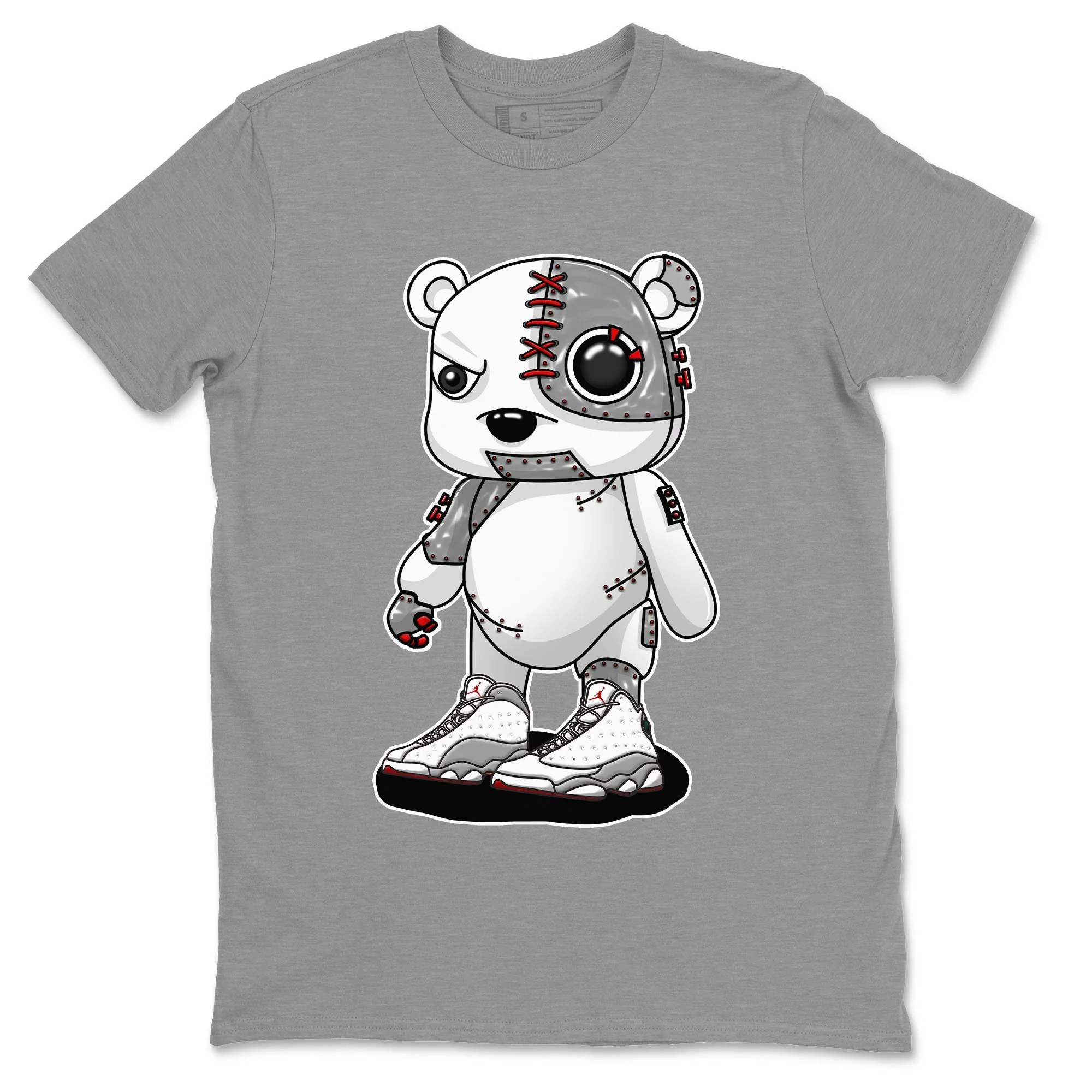 Cyborg Bear Unisex Tops - Air Jordan 13 Wolf Grey