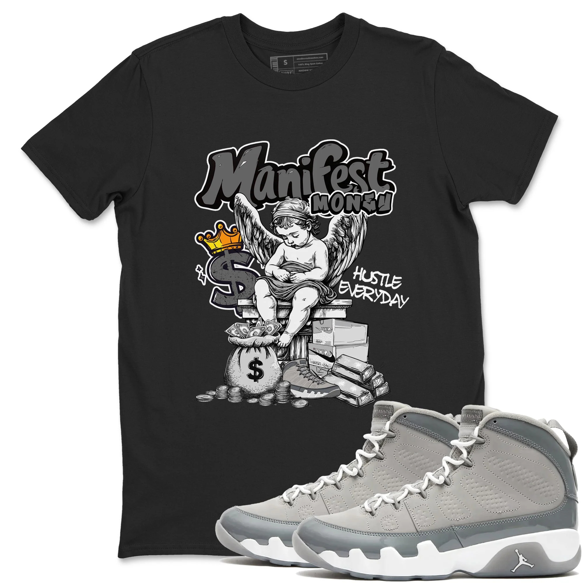 Manifest Money Sneaker Tees - Air Jordan 9 Cool Grey