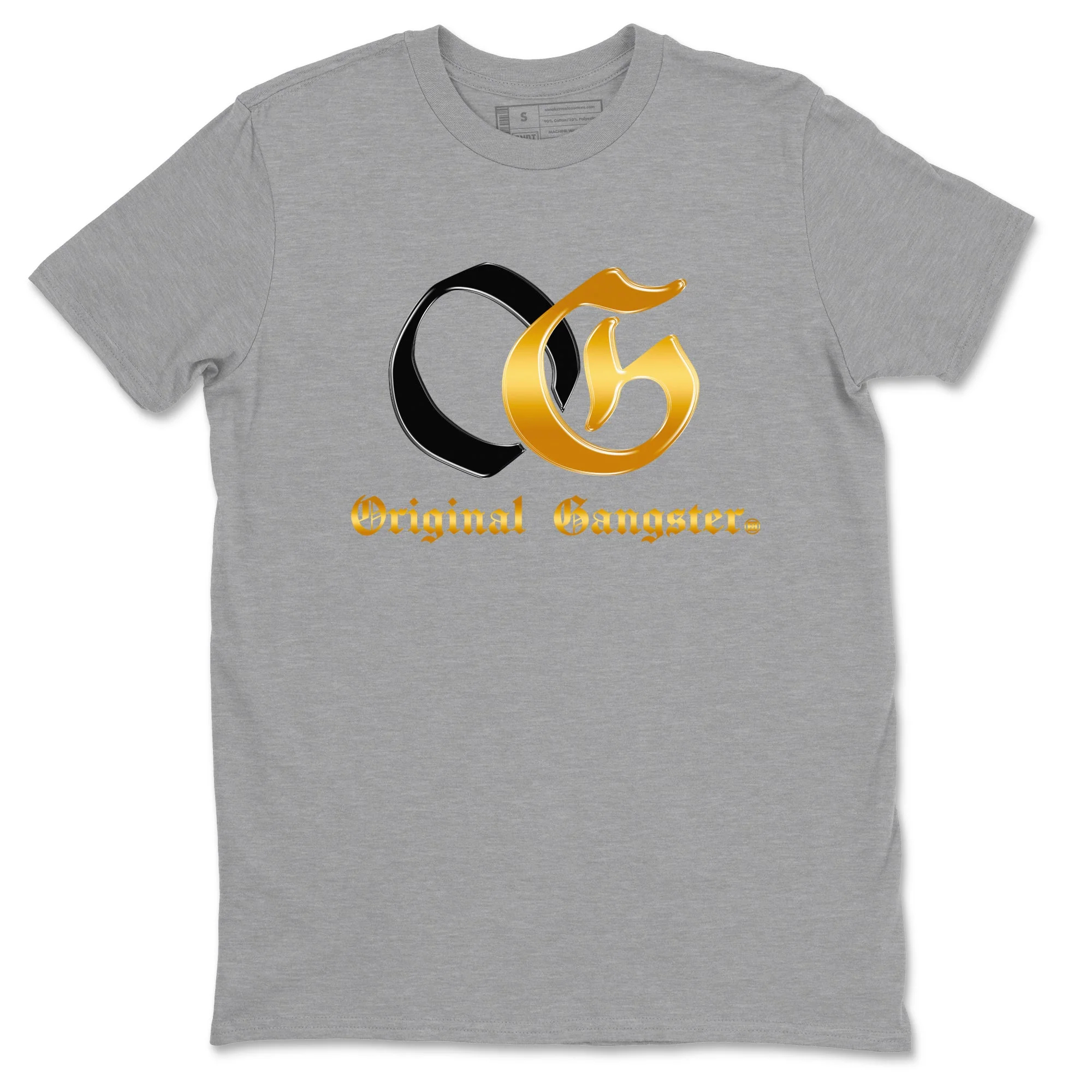 OG Original Gangster Sneaker Tees - Air Jordan 1 Black Black Metallic Gold