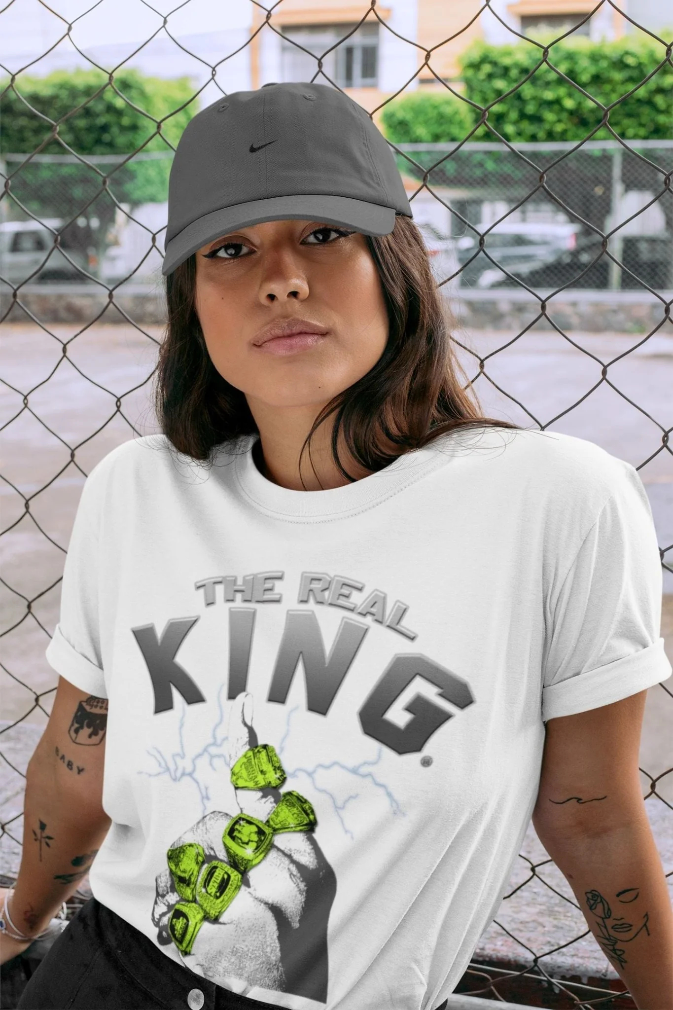 The Real King Unisex Tops - Air Jordan 5 Green Bean