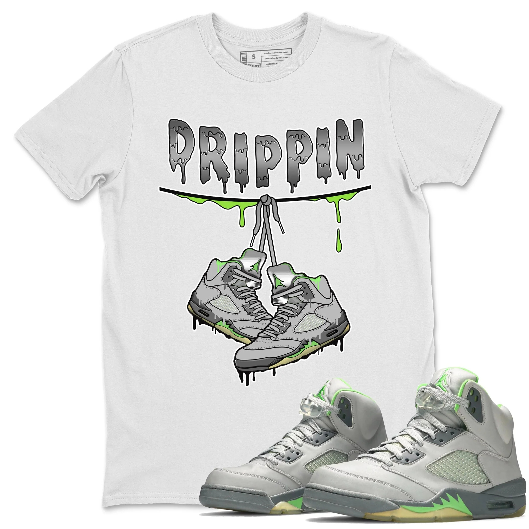 Drippin Unisex Tops - Air Jordan 5 Green Bean