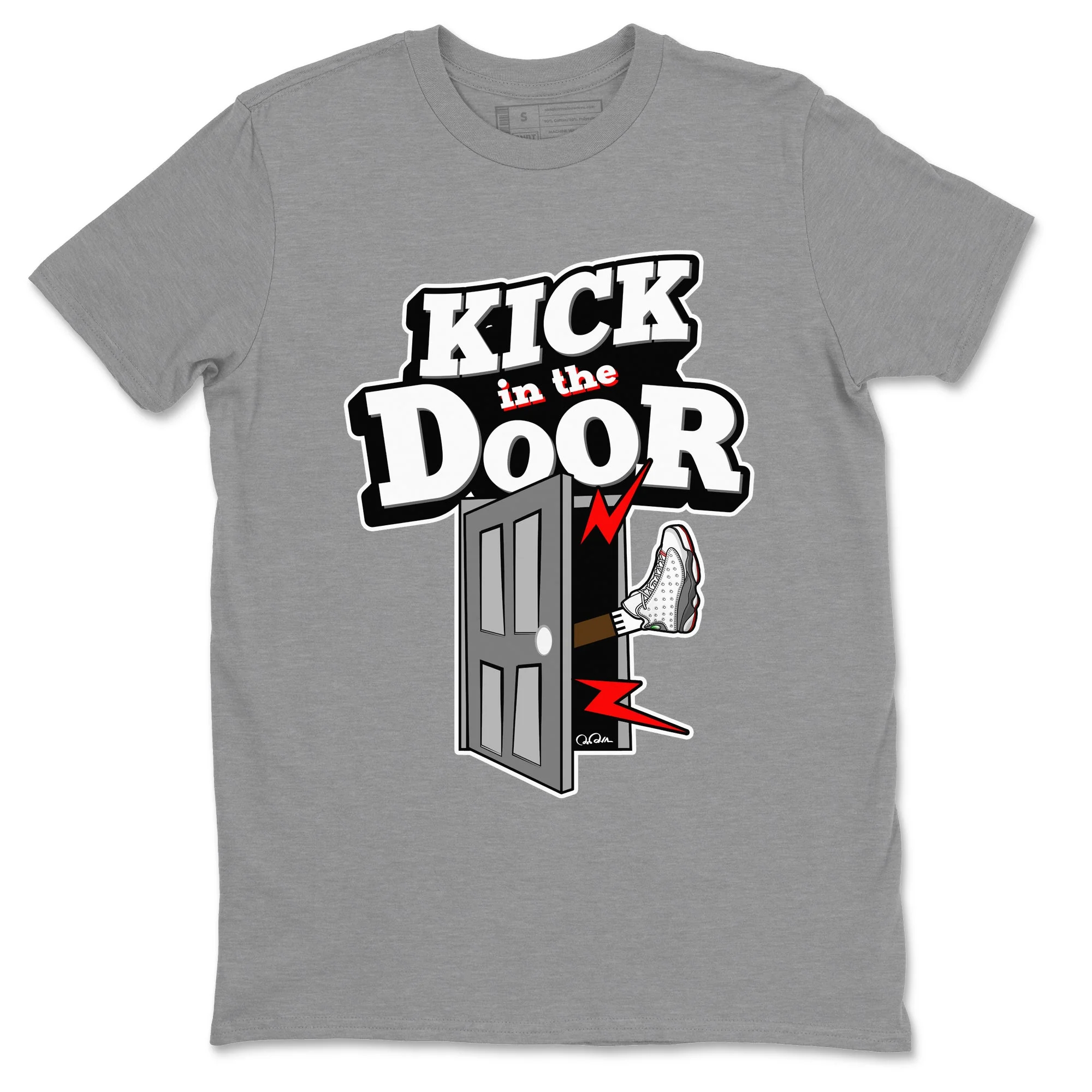 Kick In The Door Unisex Tops - Air Jordan 13 Wolf Grey