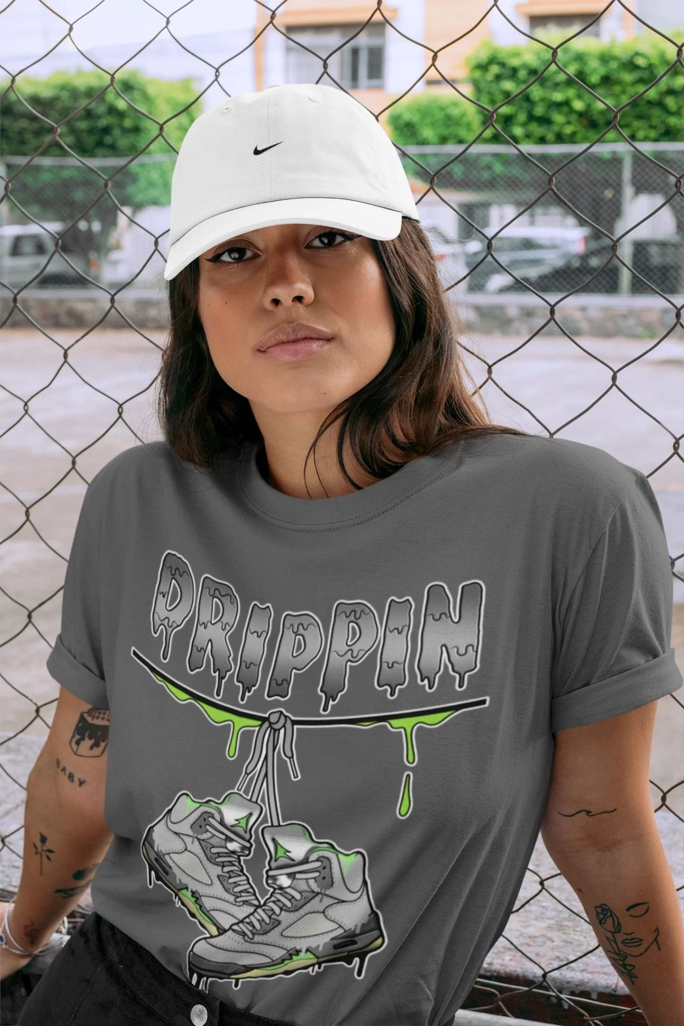 Drippin Unisex Tops - Air Jordan 5 Green Bean