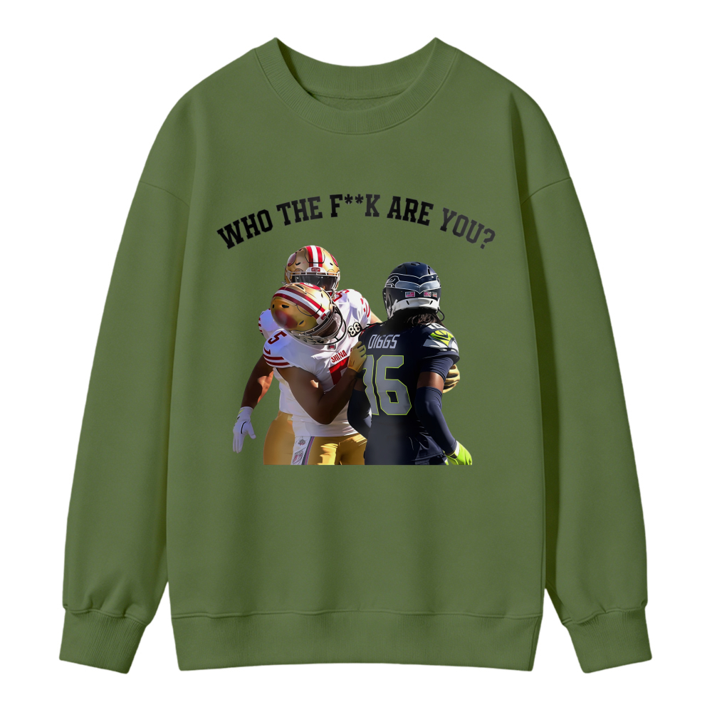 WHO THE FK ARE YOU? San Francisco vs Seattle Viral Trash Talk Sweatshirt