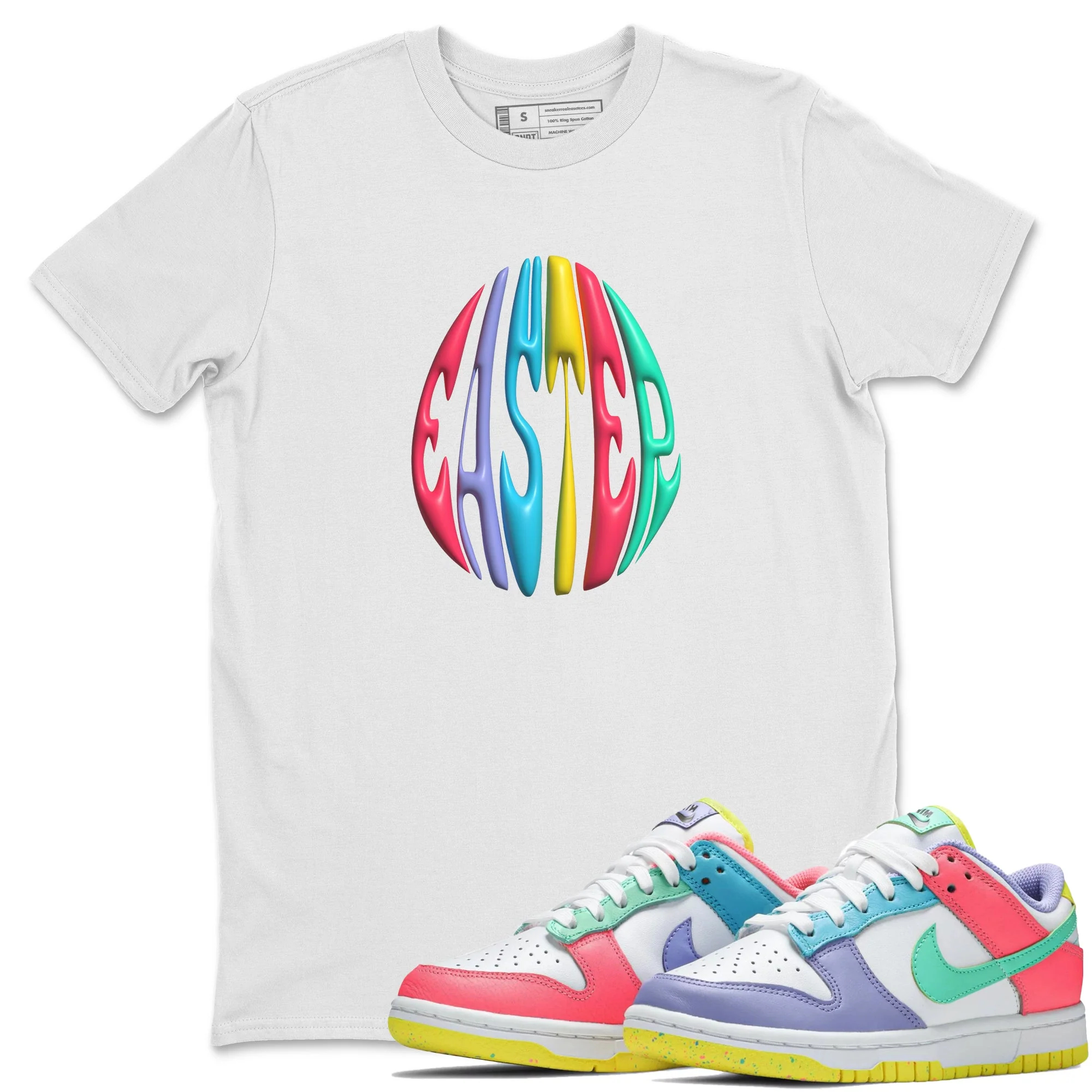 3D Easter Typo Unisex Tops - Dunk Easter Candy