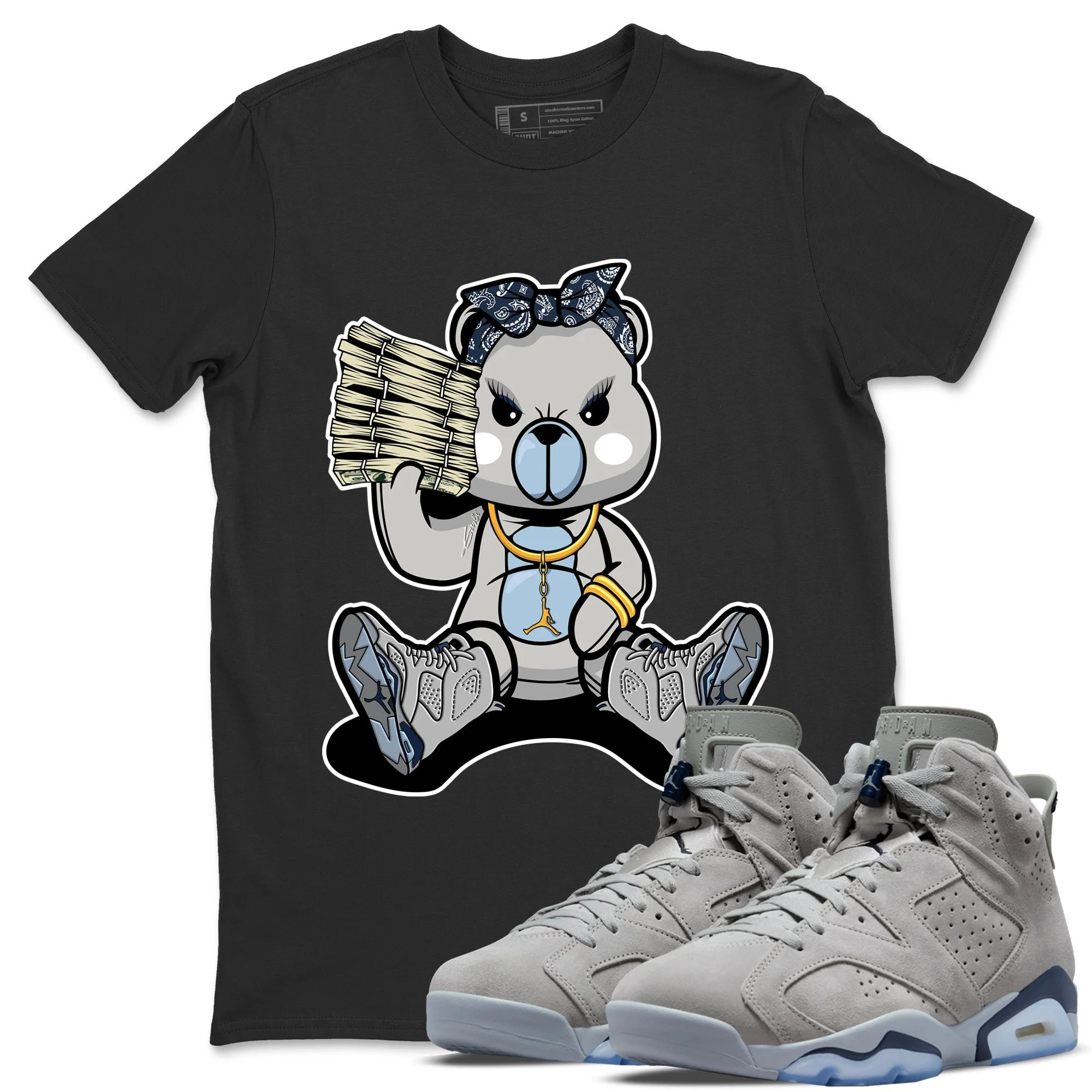 Bad Baby Bear Unisex Tops - Air Jordan 6 Georgetown