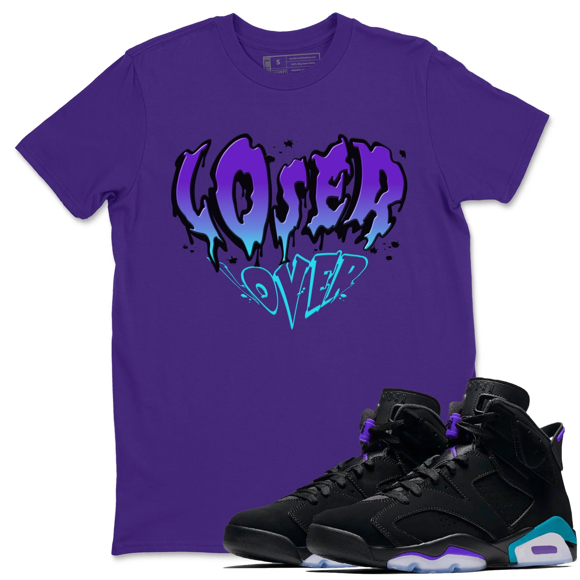 Melting Loser Lover Sneaker Tee - Air Jordan 6 Aqua