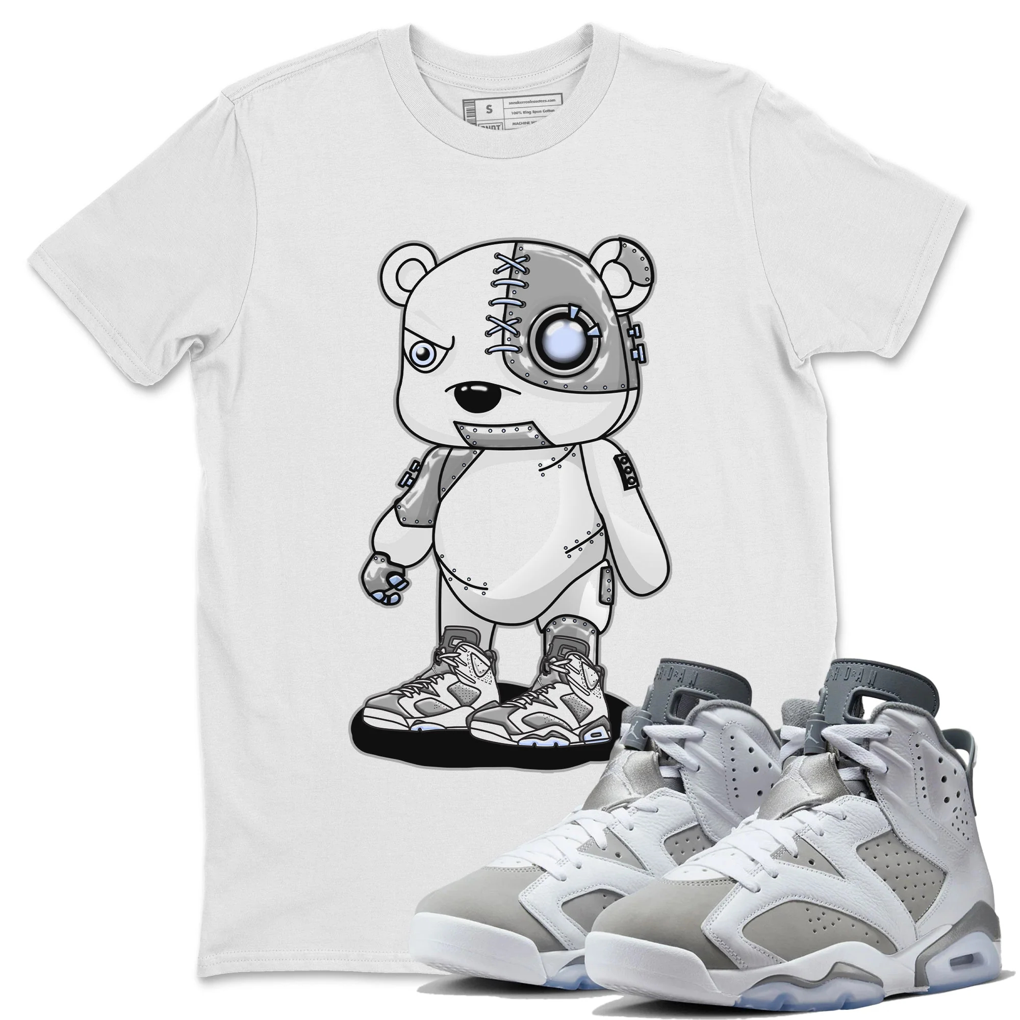 Cyborg Bear Unisex Tops - Air Jordan 6 Cool Grey