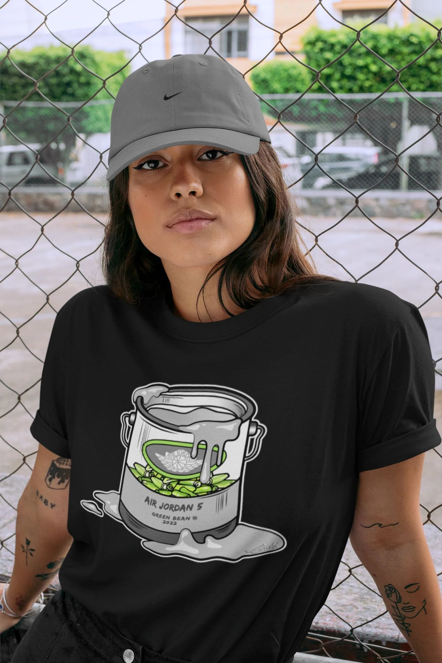 Bucket Unisex Tops - Air Jordan 5 Green Bean