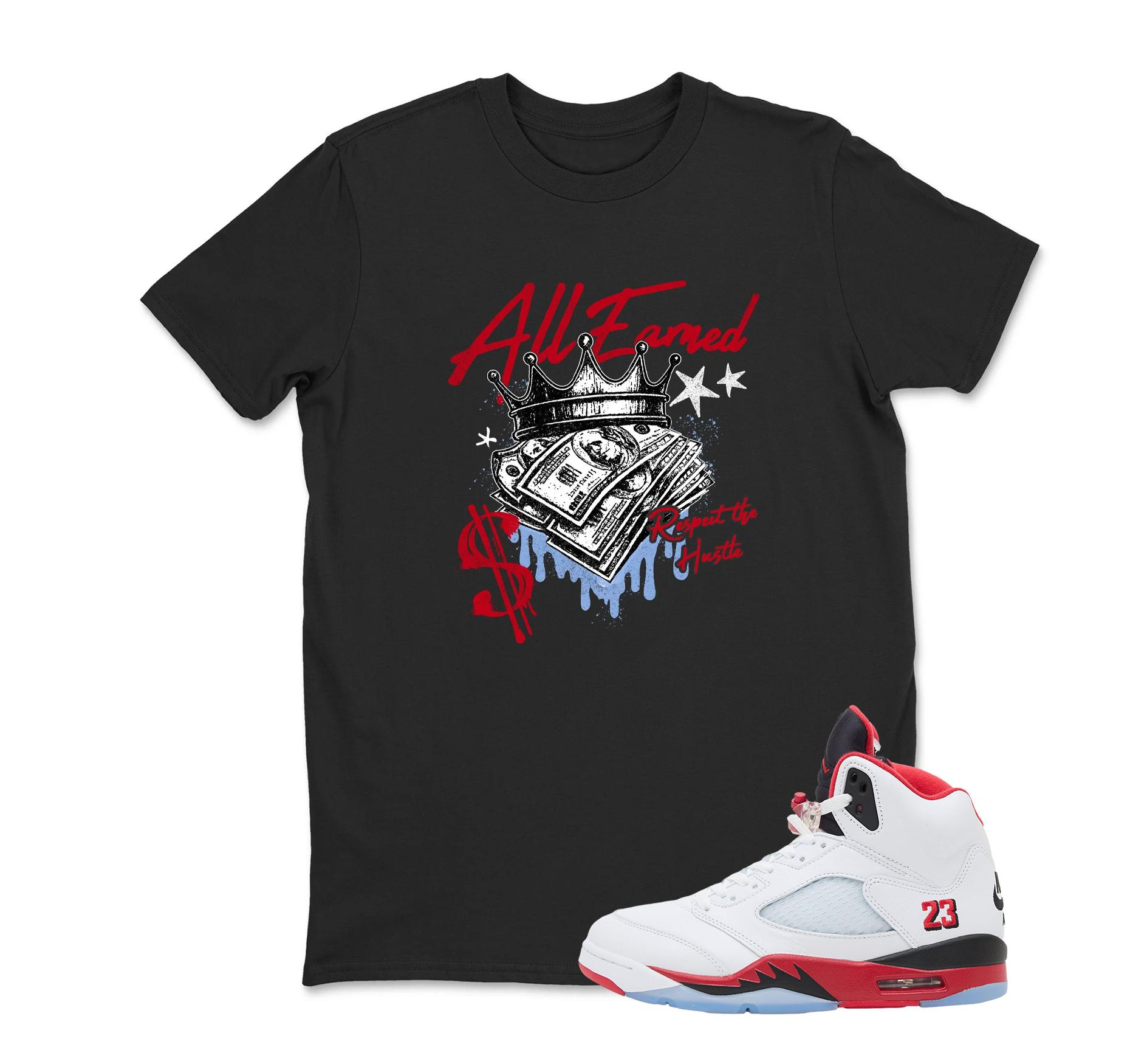 Fire Red 5s Sneaker Tee - Retro Jordan Matching Shirt