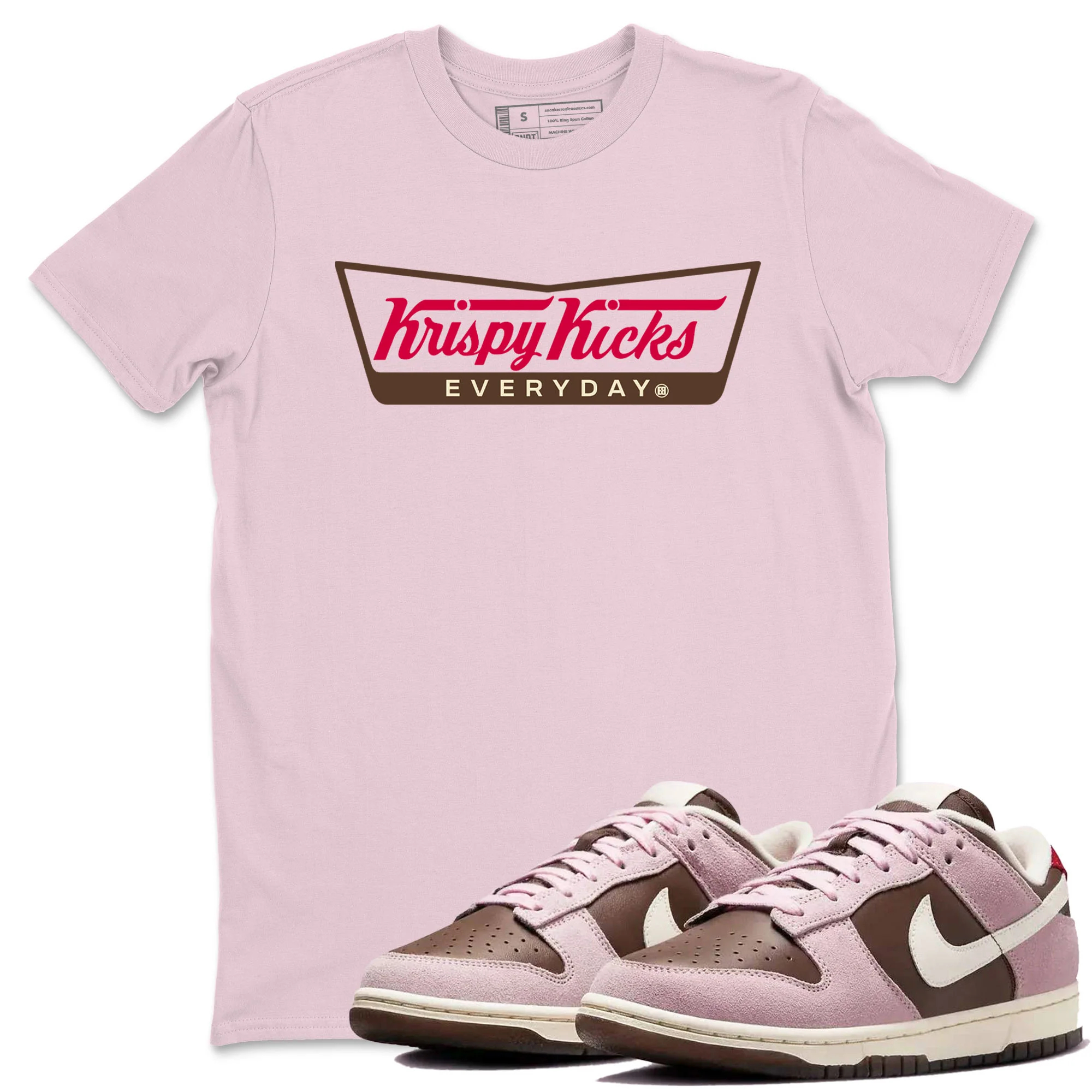 Krispy Kicks Sneaker Tees - Dunk Cacao Wow And Pink Foam