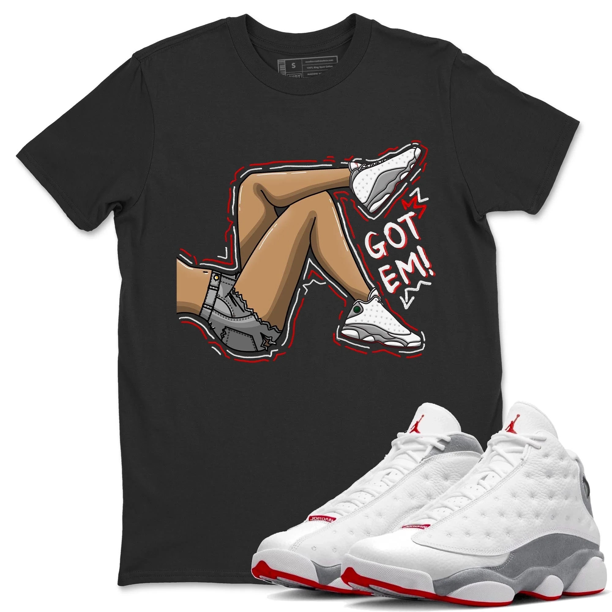 Got Em Legs Unisex Tops - Air Jordan 13 Wolf Grey