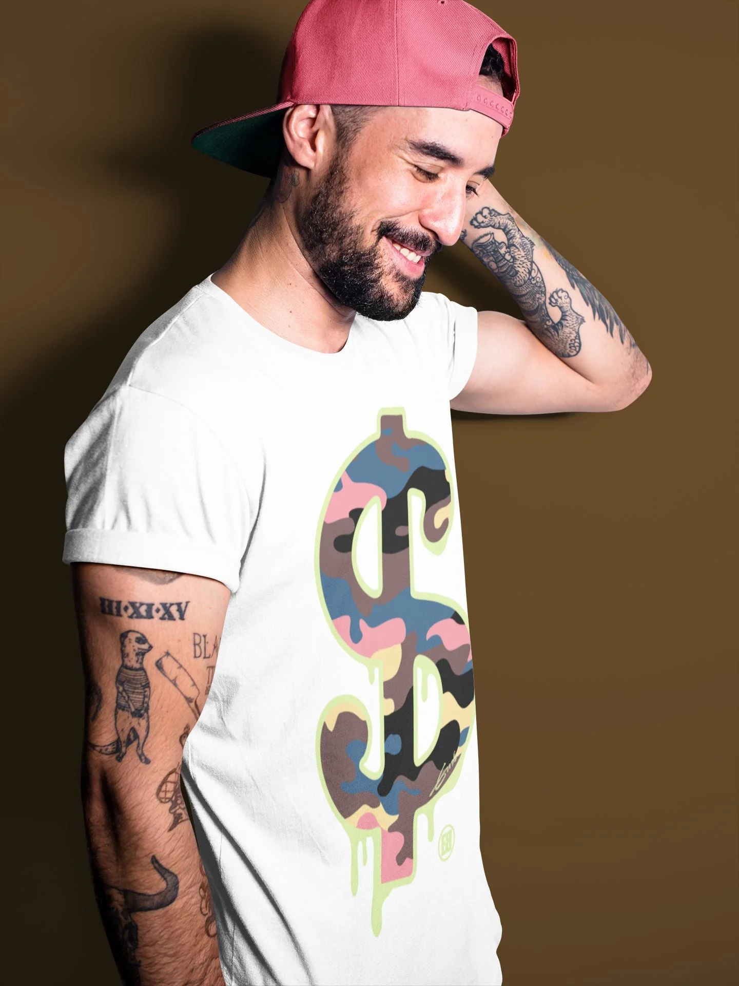 Dollar Camo Unisex Tops - Air Jordan 1 Bio Hack