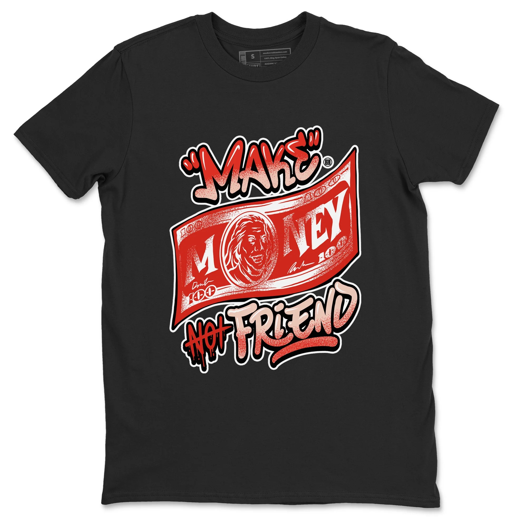Make Money Not Friends Sneaker Tees - Air Jordan 13 Dune Red