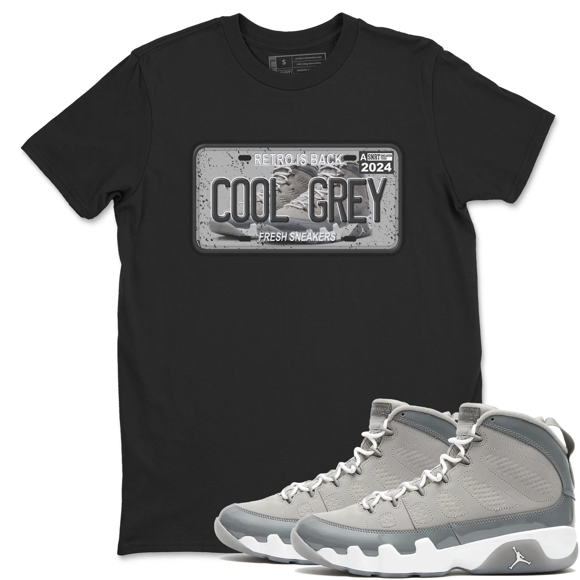 Sneaker Plate Sneaker Tees - Air Jordan 9 Cool Grey