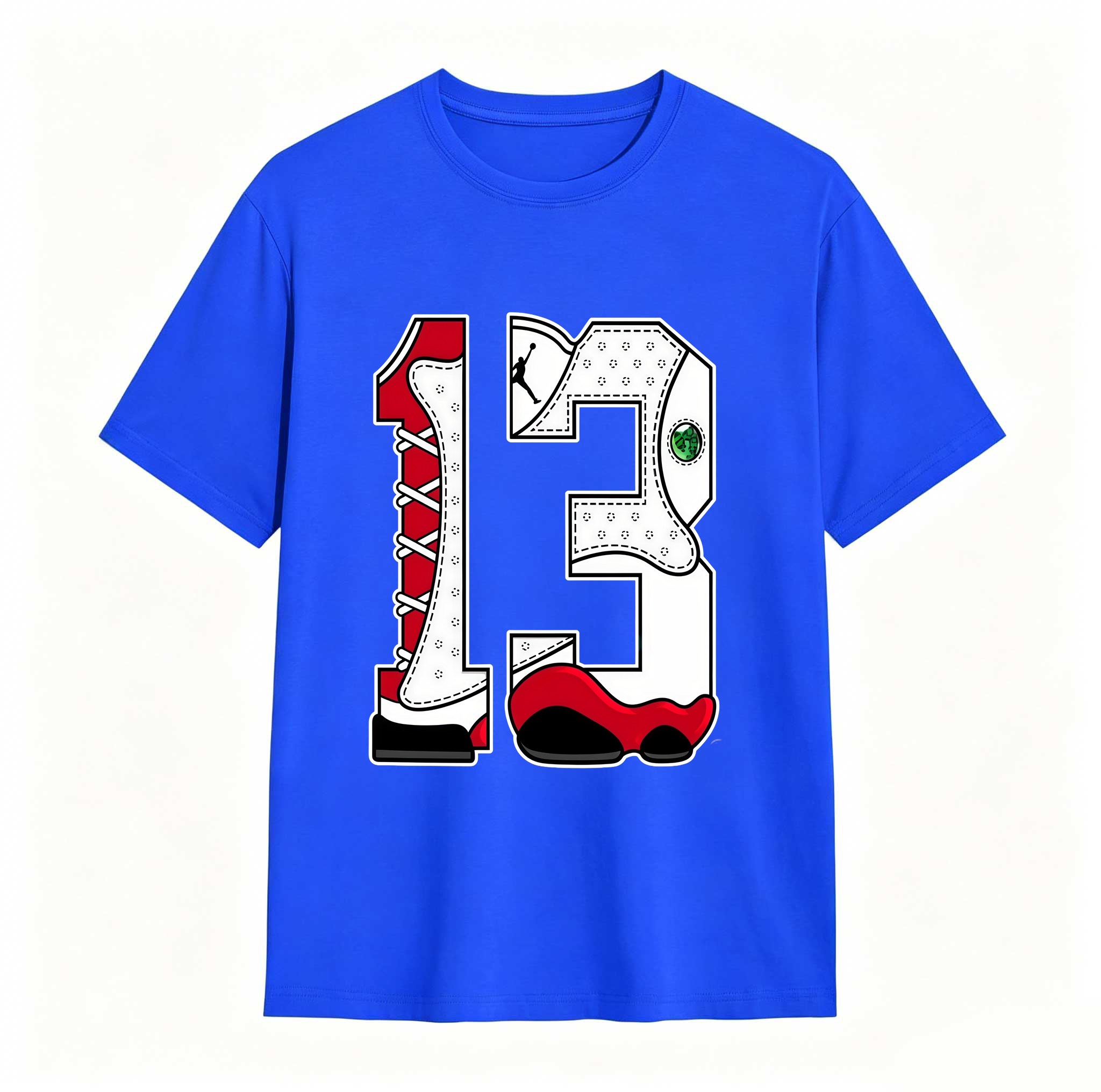 Cartoon Hands Sneaker Tees - Match Air Jordan 13 University Red