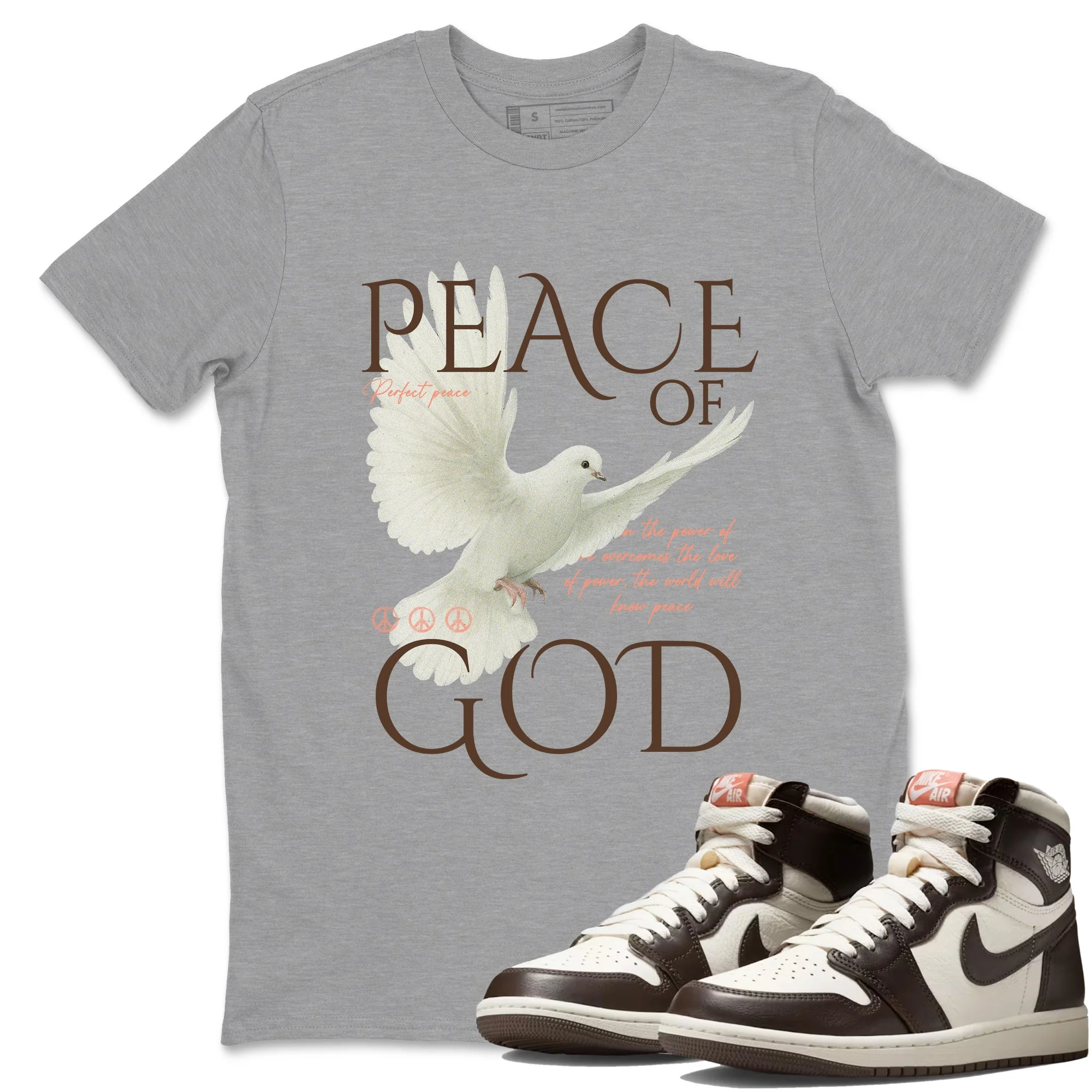 Peace of God Sneaker Tees - Air Jordan 1 Baroque Brown