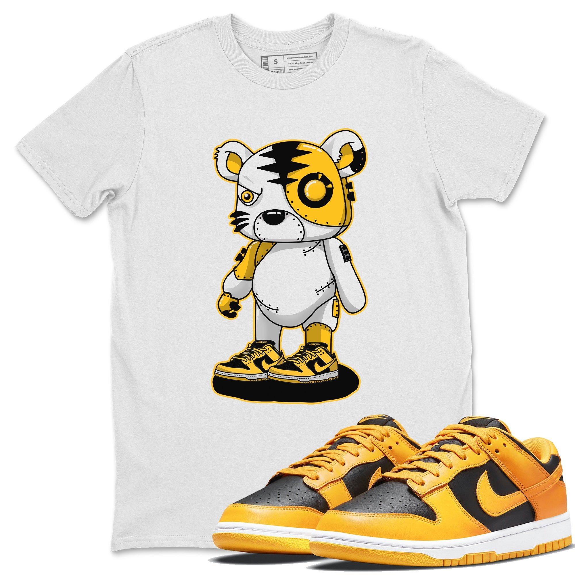 Cyborg Tiger Unisex Tops - Dunk Championship Goldenrod