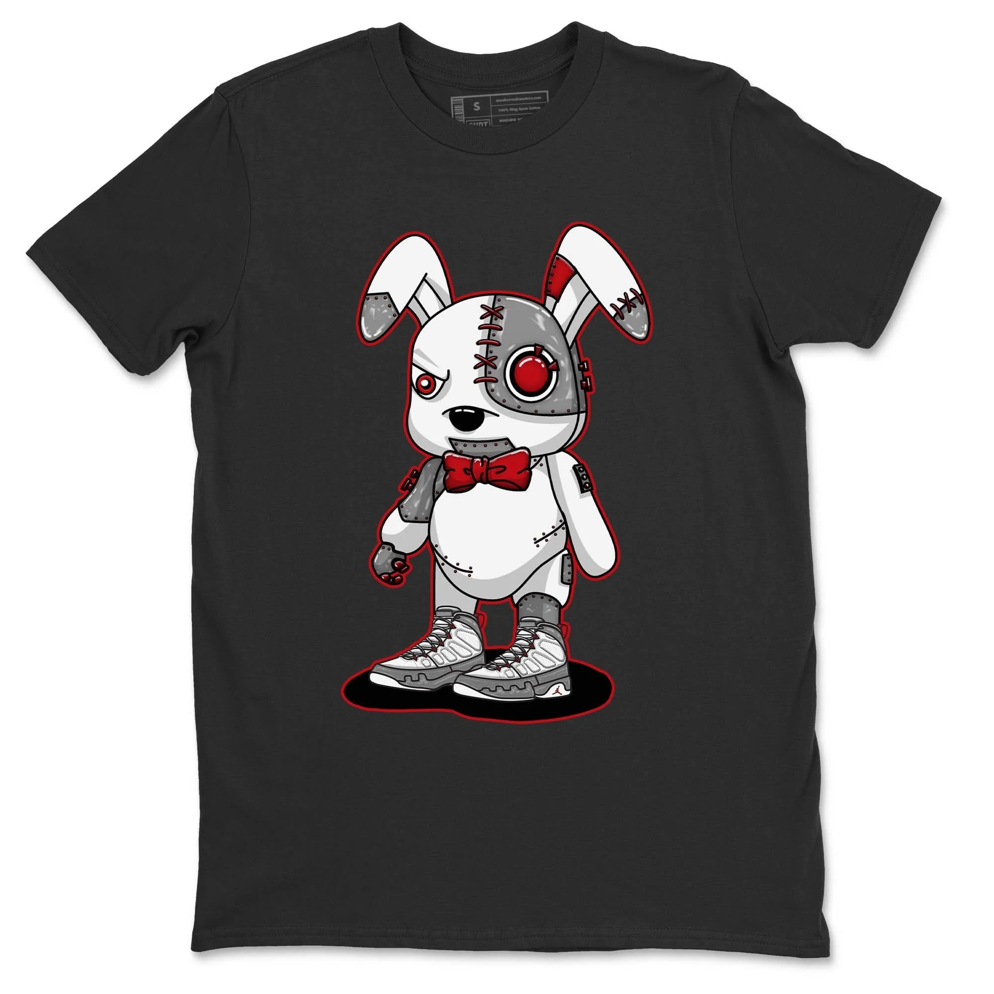 Cyborg Bunny Unisex Tops - Air Jordan 9 Fire Red