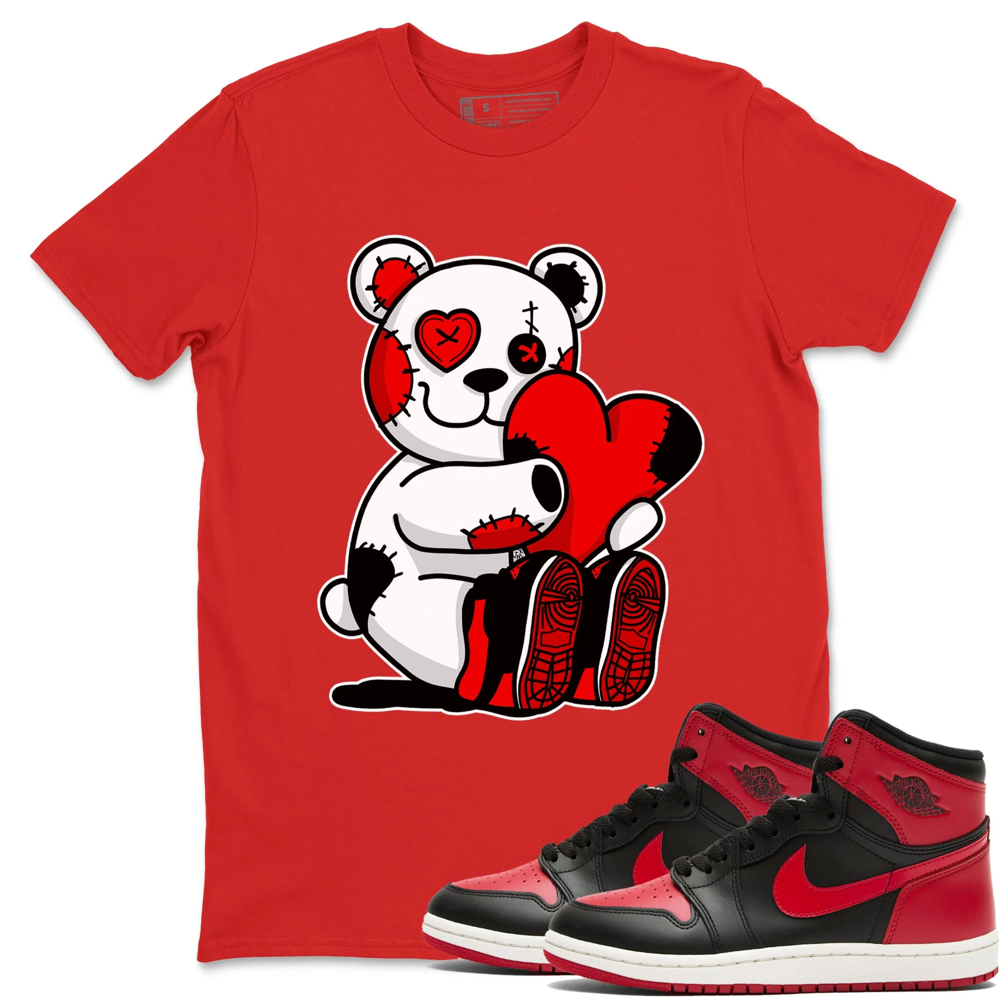 Hugging Bear Sneaker Tees - Air Jordan 1 '85 Bred