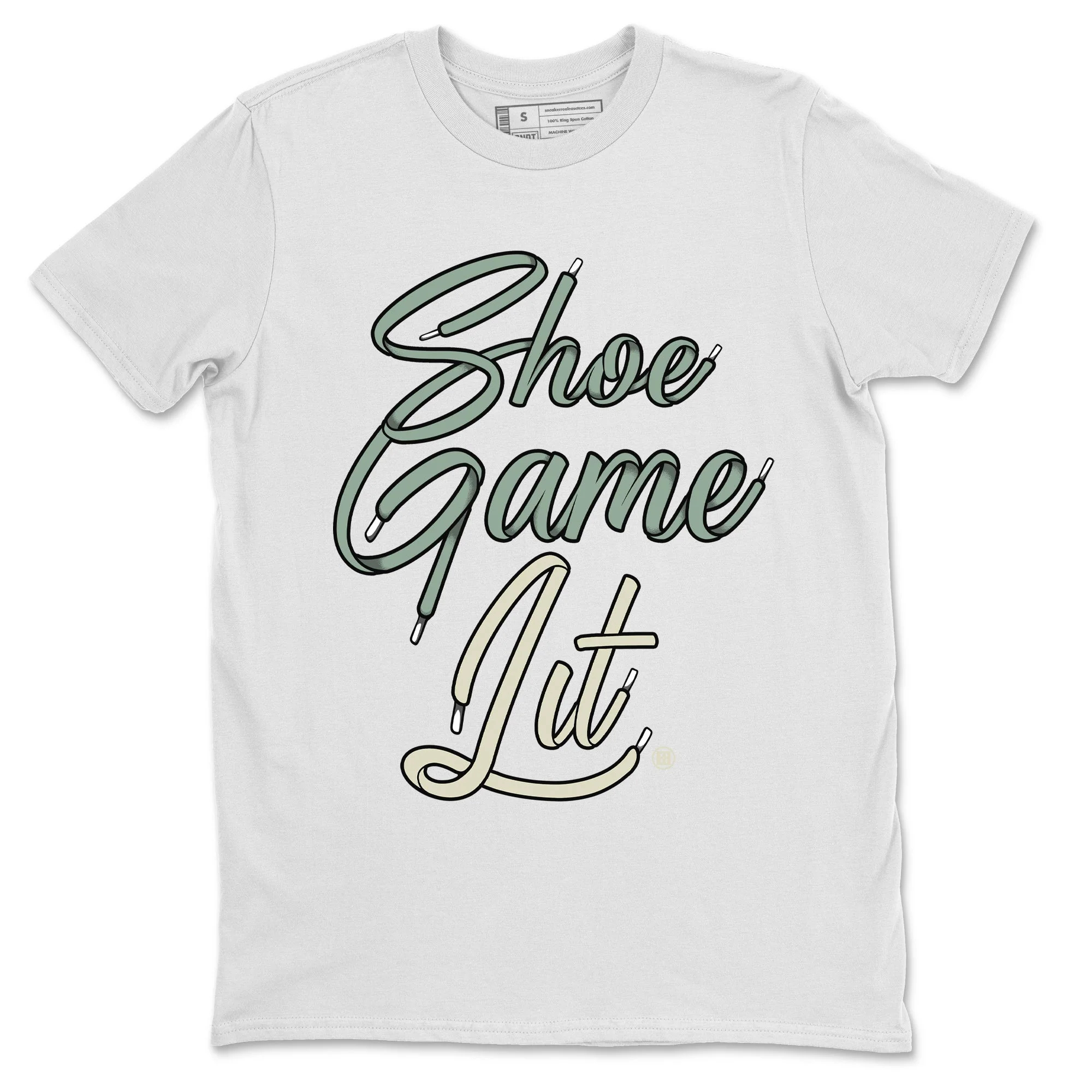 Shoe Game Lit Shoe Lace Unisex Tops - Dunk Mica Green
