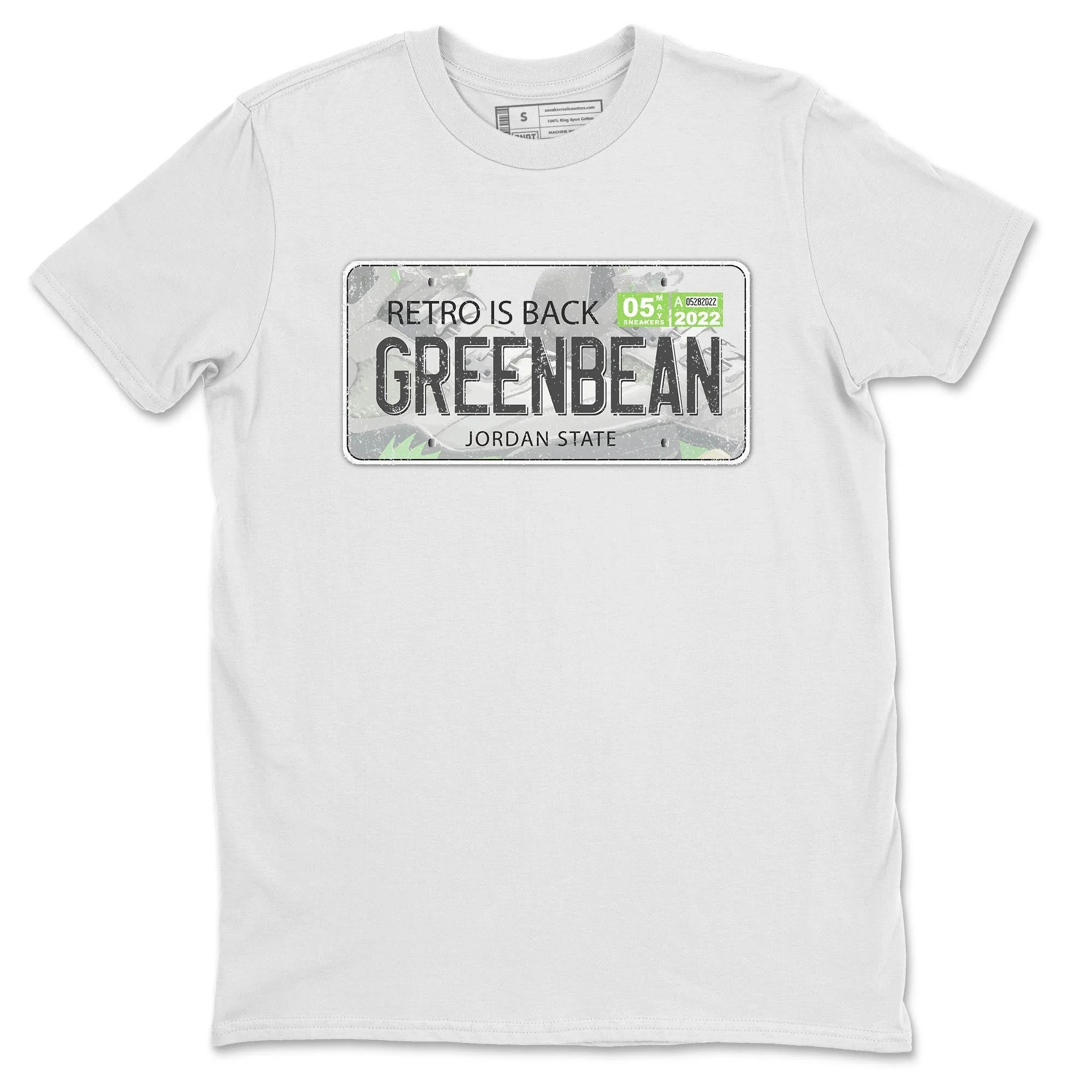 Jordan Plate Unisex Tops - Air Jordan 5 Green Bean