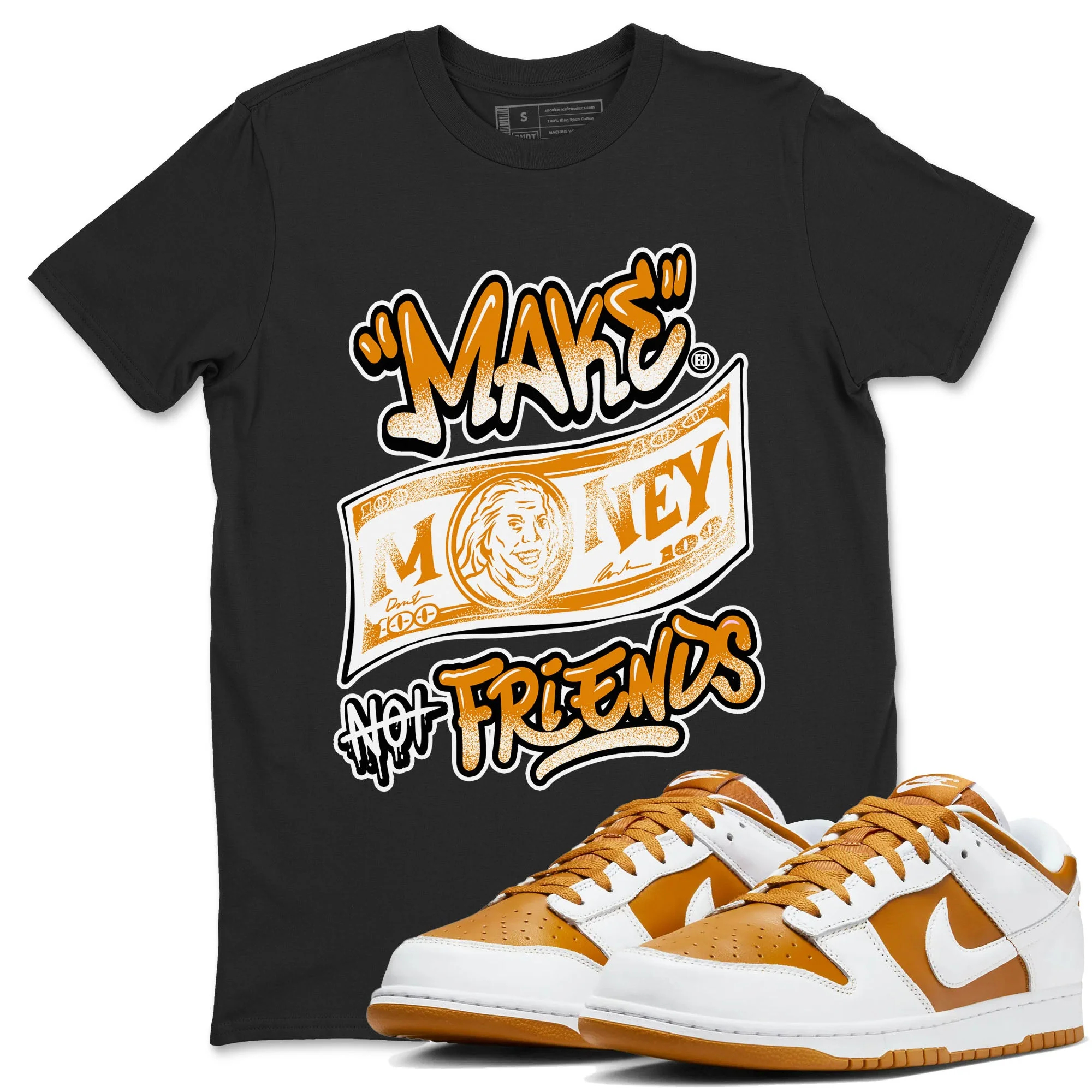 Make Money Not Friends Sneaker Tees - Dunk Dark Curry