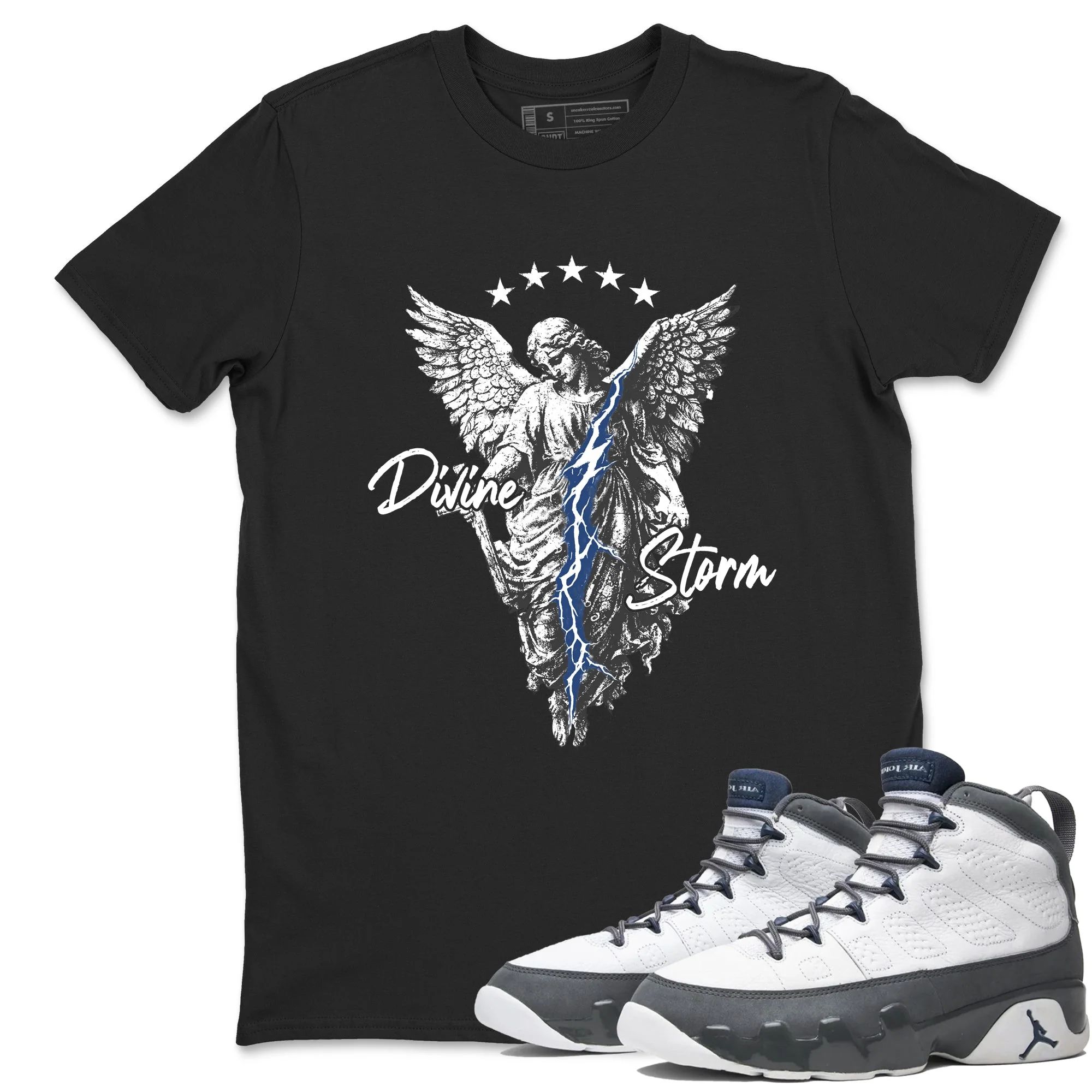 Divine Storm Sneaker Tees - Air Jordan 9 Flint Grey