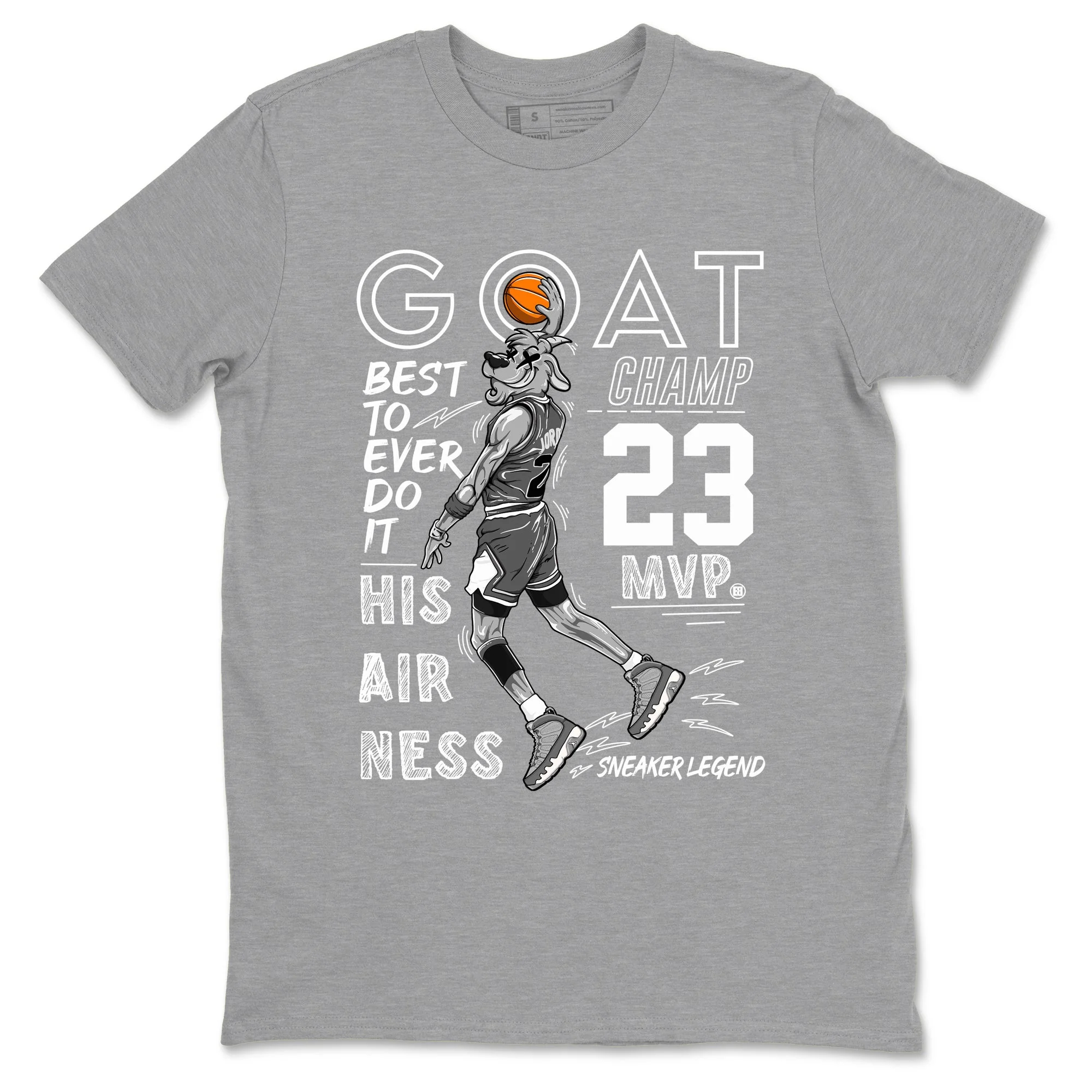 MVP Goat Sneaker Tees - Air Jordan 9 Cool Grey