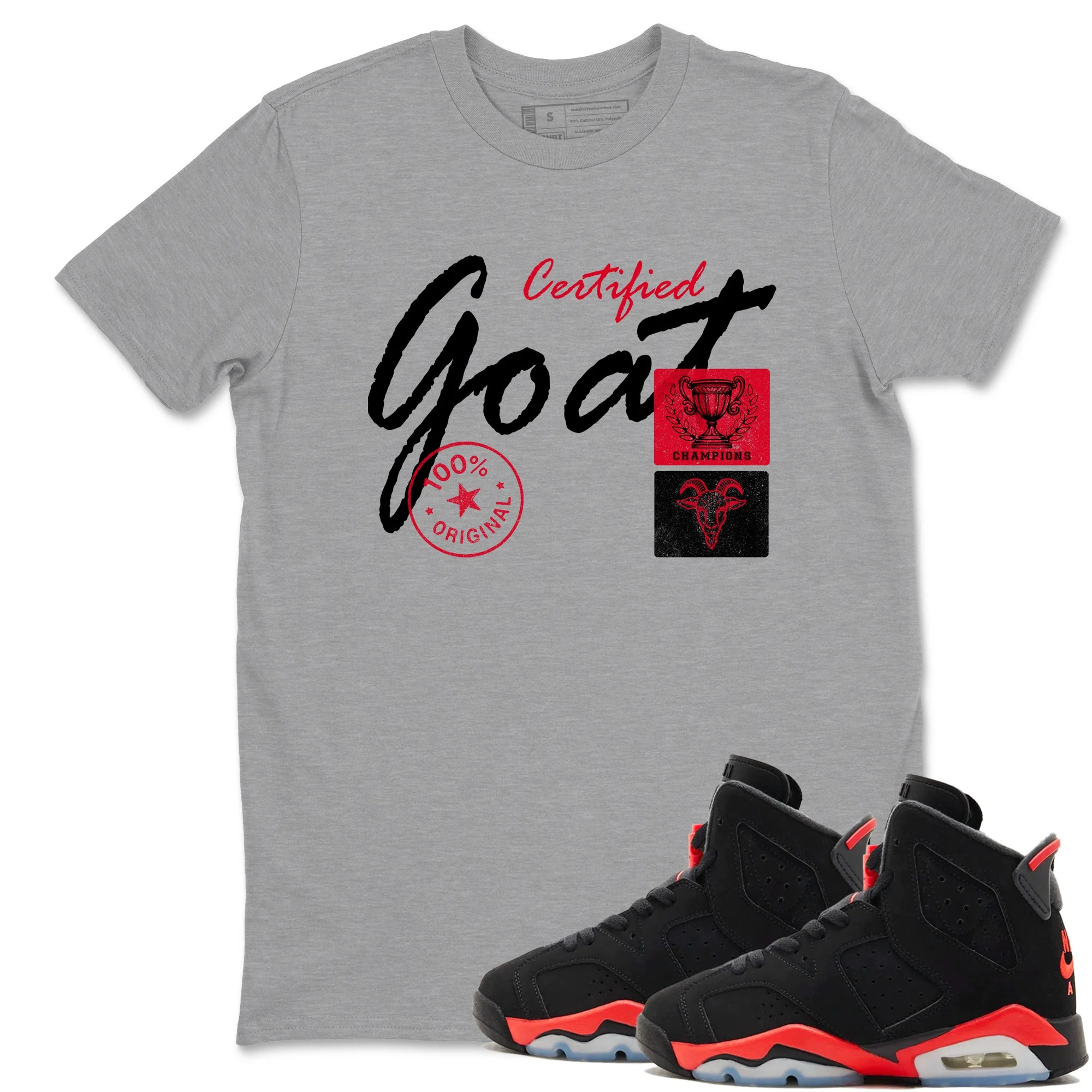 Certified Goat Sneaker Tees - Air Jordan 6 Reverse Infrared