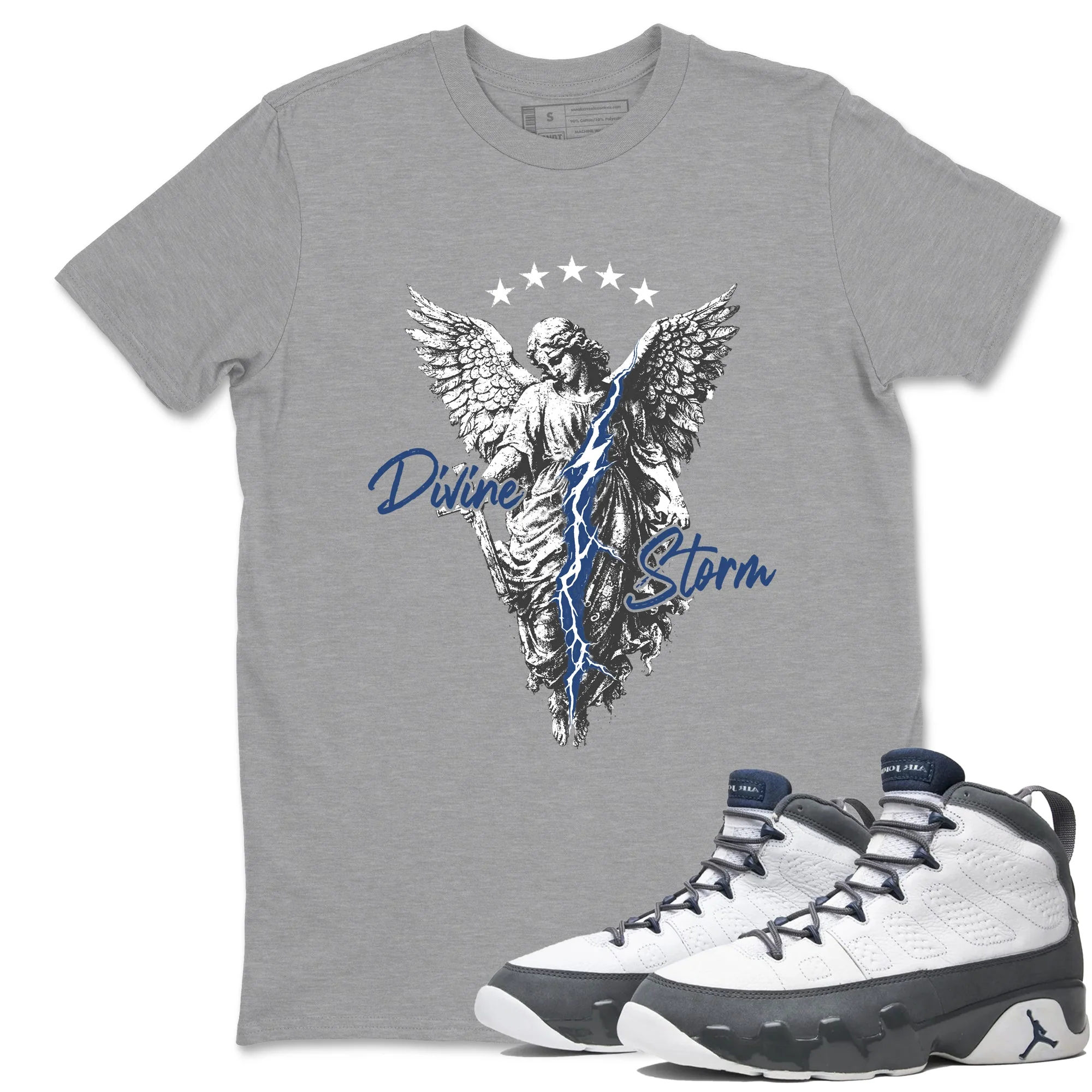 Divine Storm Sneaker Tees - Air Jordan 9 Flint Grey