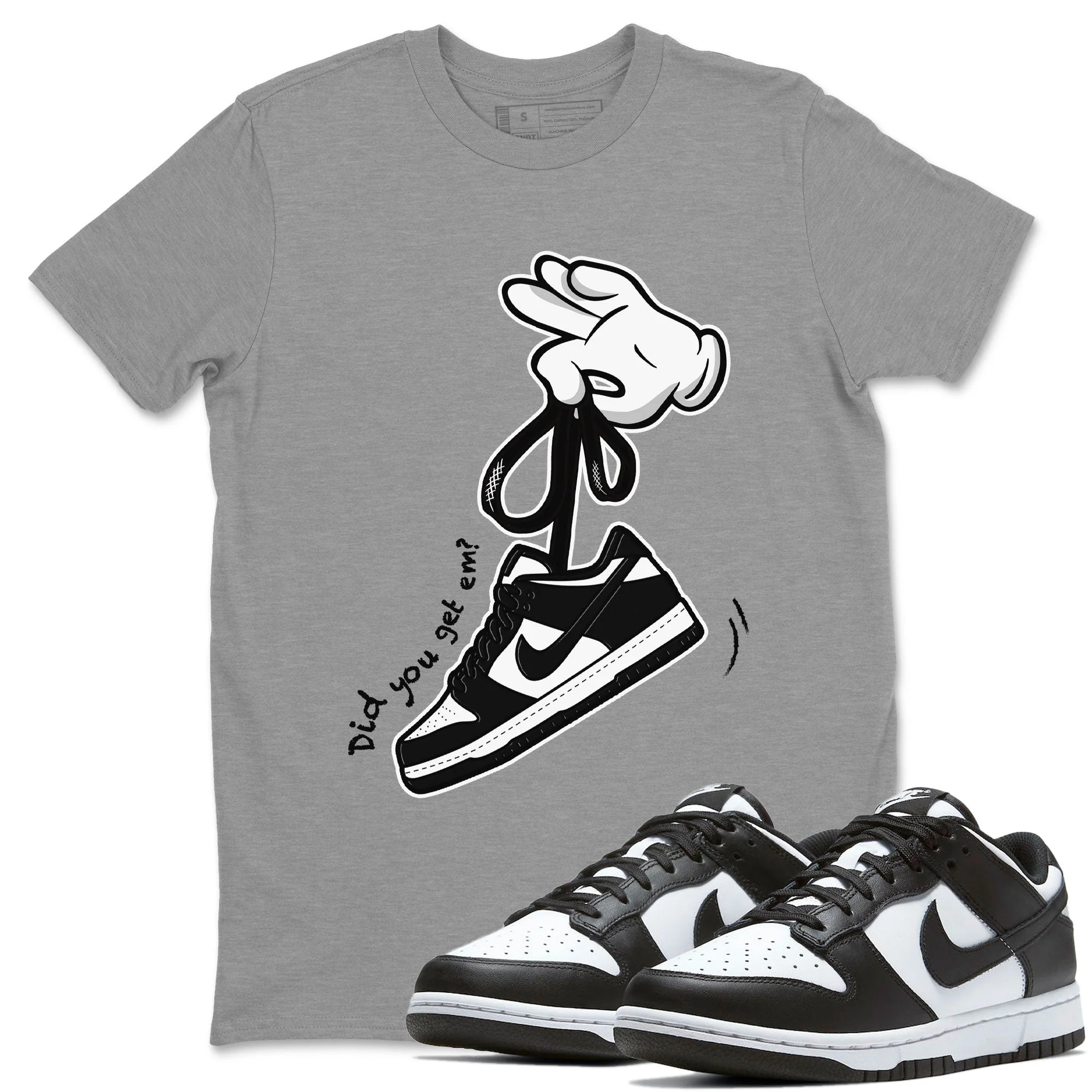 Cartoon Hands SNRT Sneaker Tee - Dunk Panda