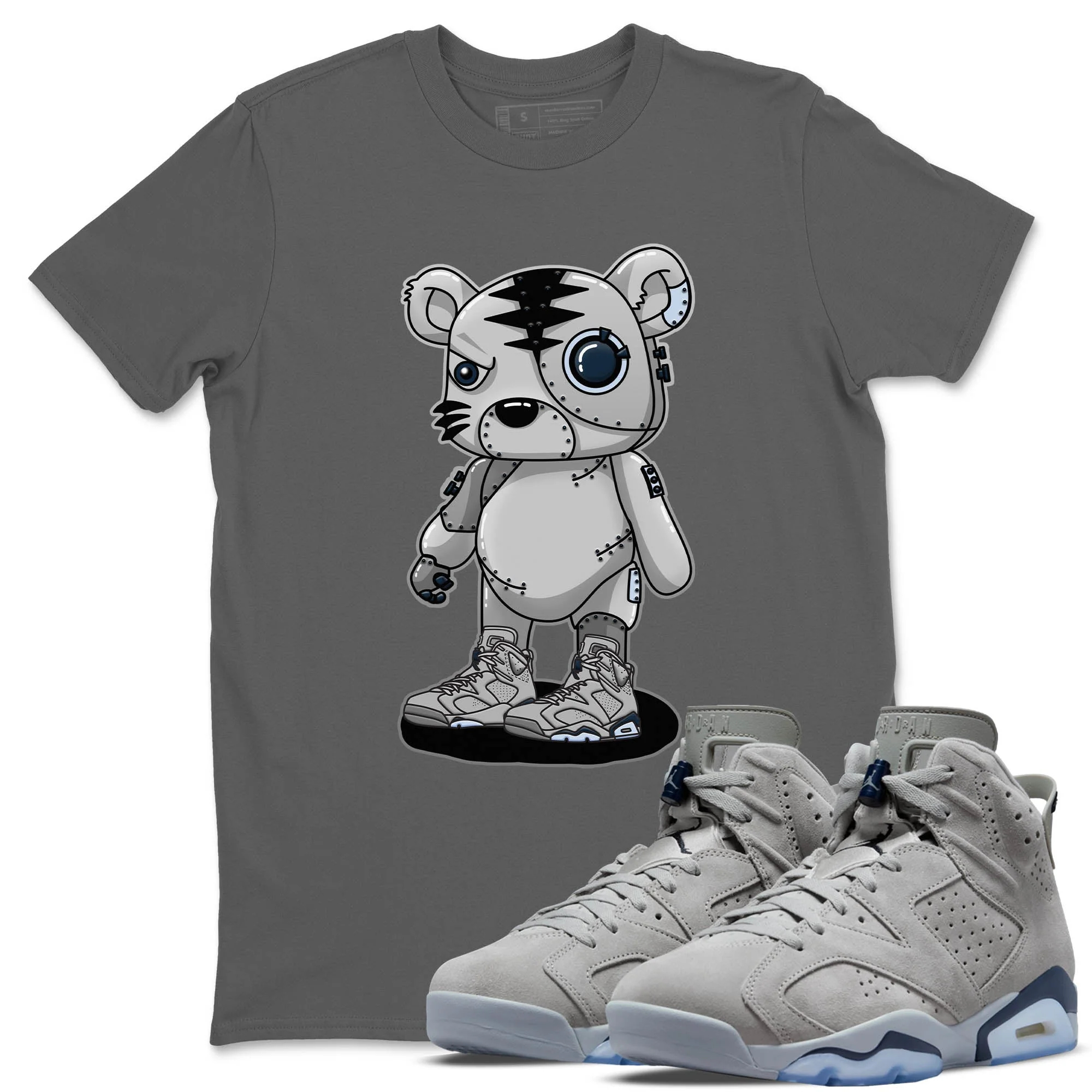 Cyborg Tiger Unisex Tops - Air Jordan 6 Georgetown