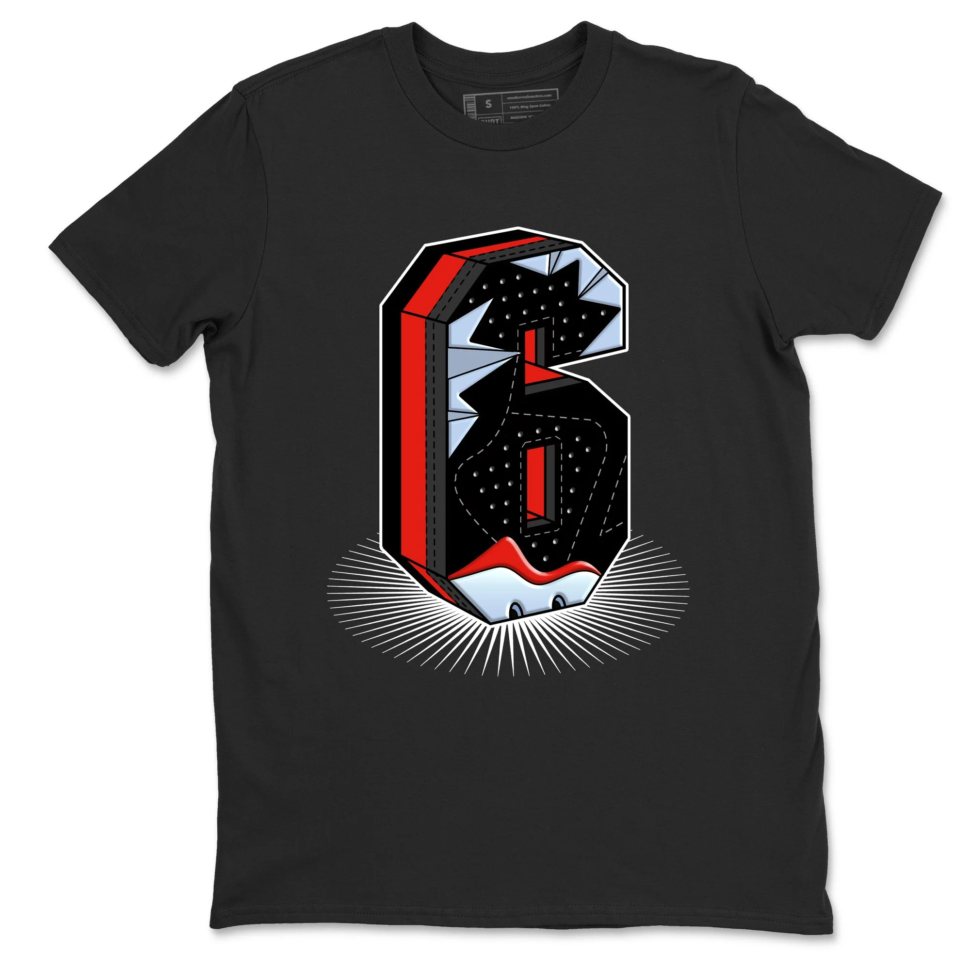 Number Statue Sneaker Tees - Air Jordan 6 Reverse Infrared