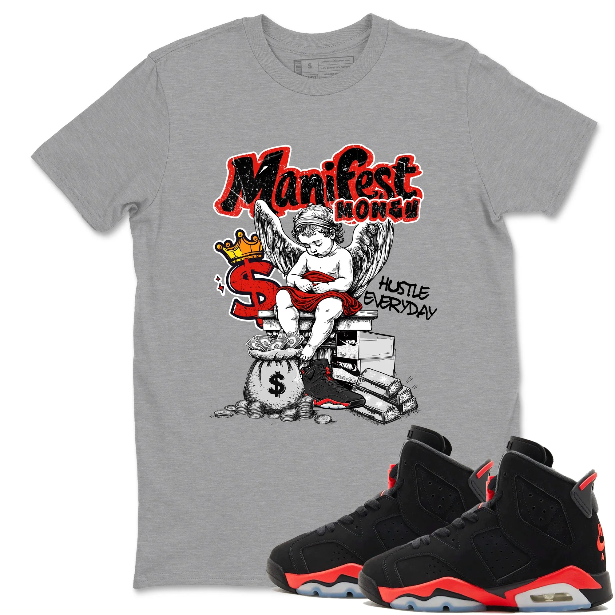 Manifest Money Sneaker Tees - Air Jordan 6 Reverse Infrared