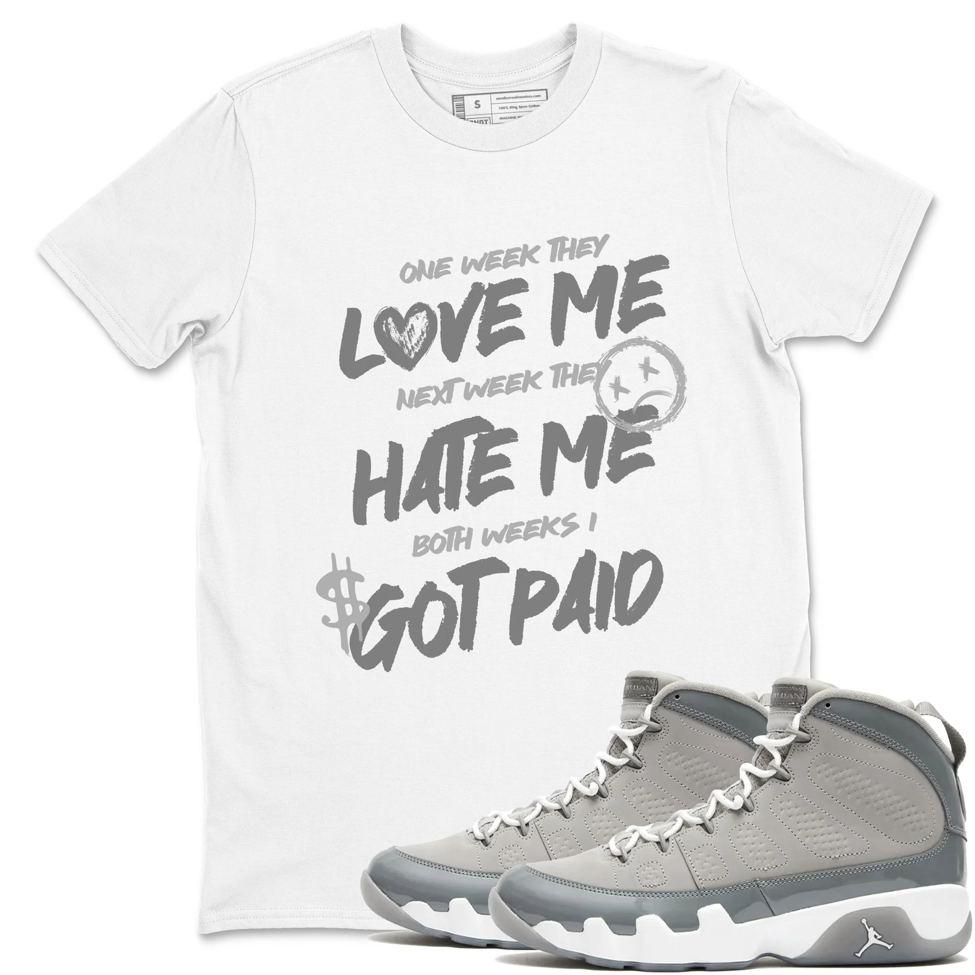 I Got Paid Sneaker Tees - Air Jordan 9 Cool Grey