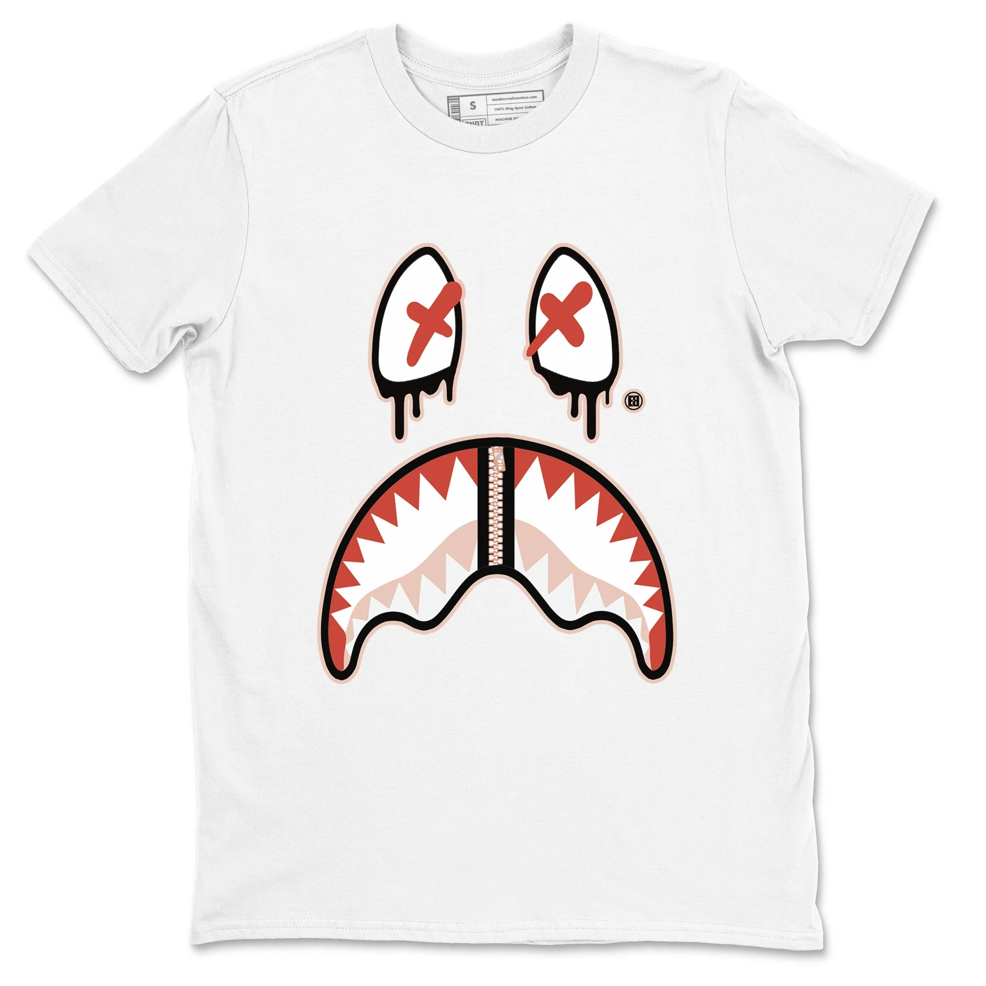 Shark Face Sneaker Tees - Air Jordan 13 Dune Red