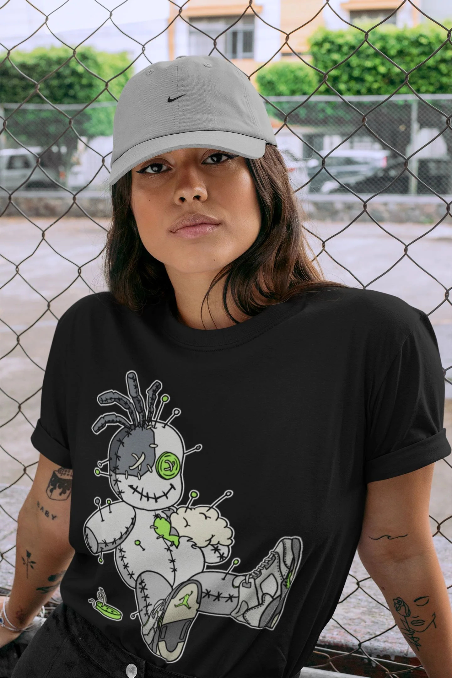 Voodoo Doll Unisex Tops - Air Jordan 5 Green Bean