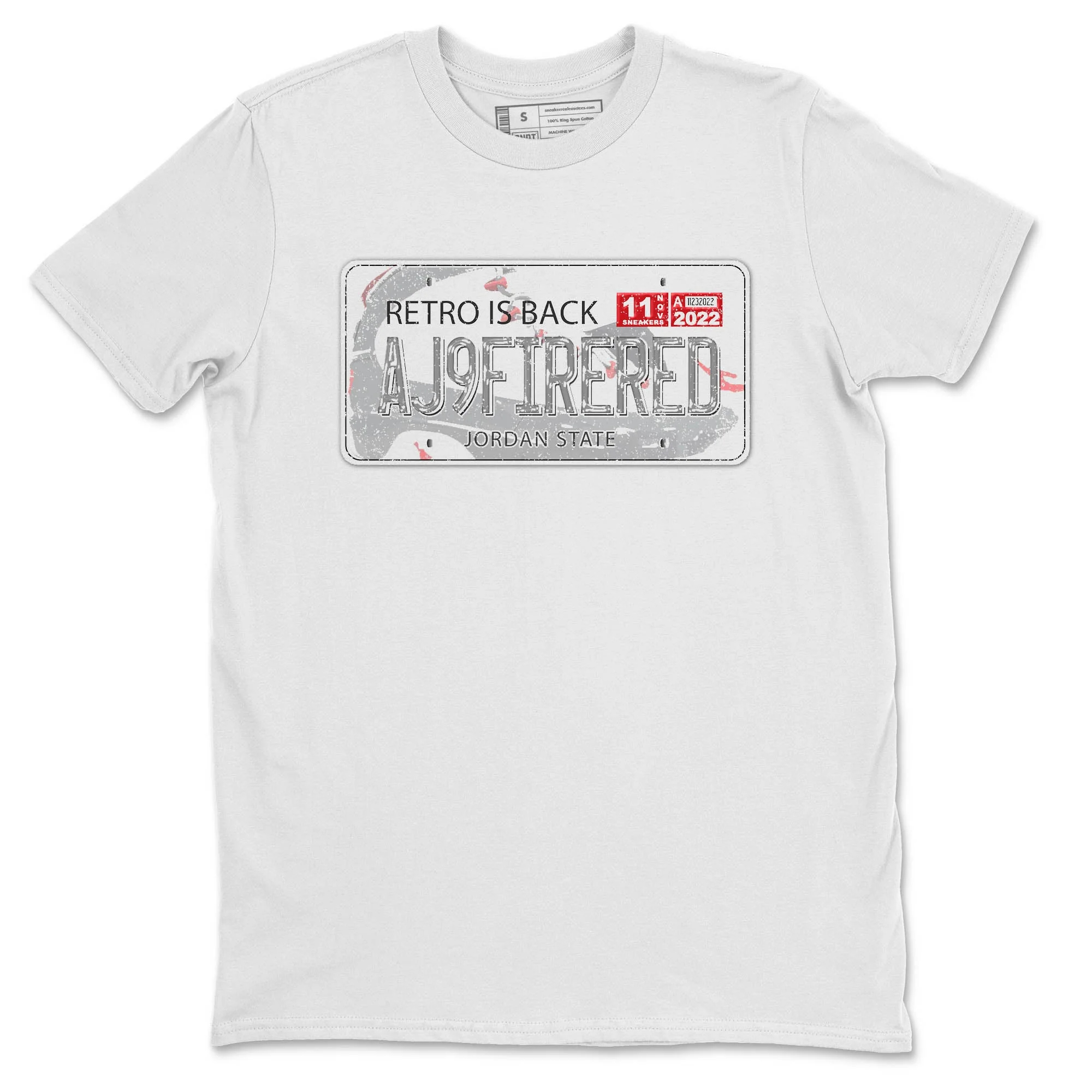 Jordan Plate Unisex Tops - Air Jordan 9 Fire Red