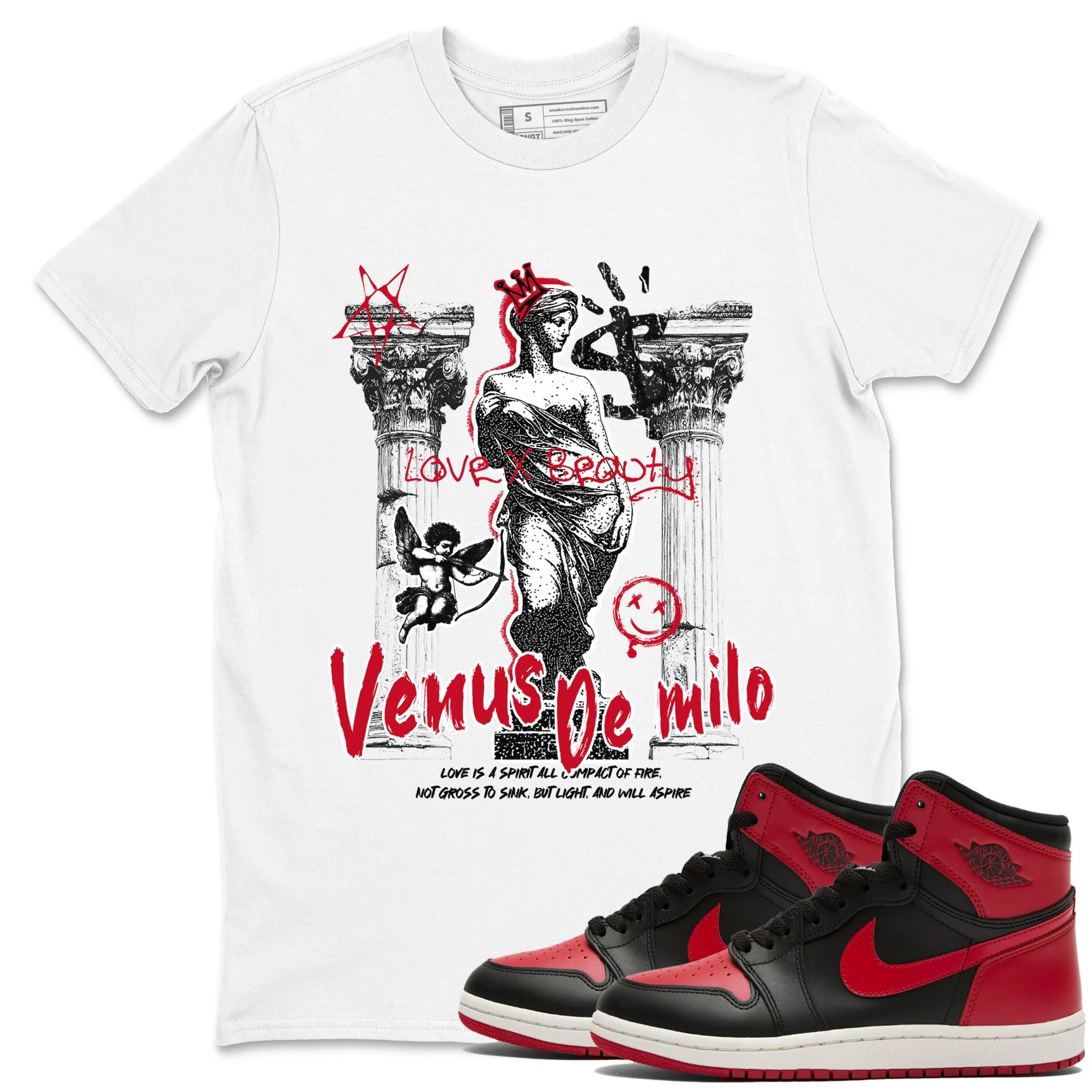 Venus De Milo Sneaker Tees - Air Jordan 1 '85 Bred
