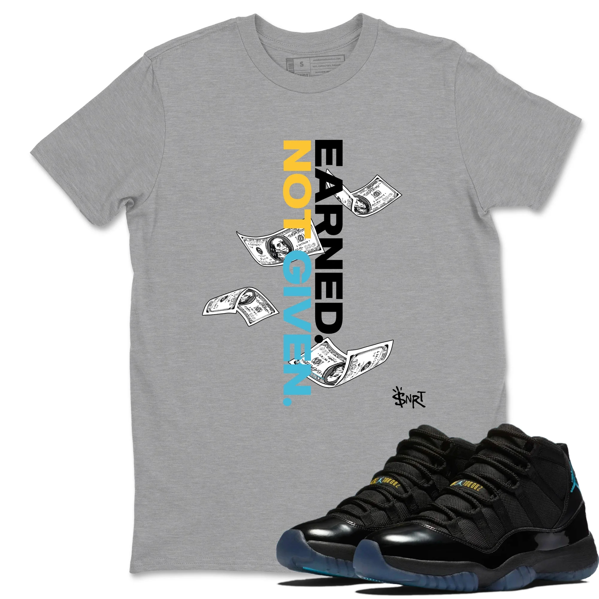 Earned Not Given Sneaker Tees - Air Jordan 11 Gamma