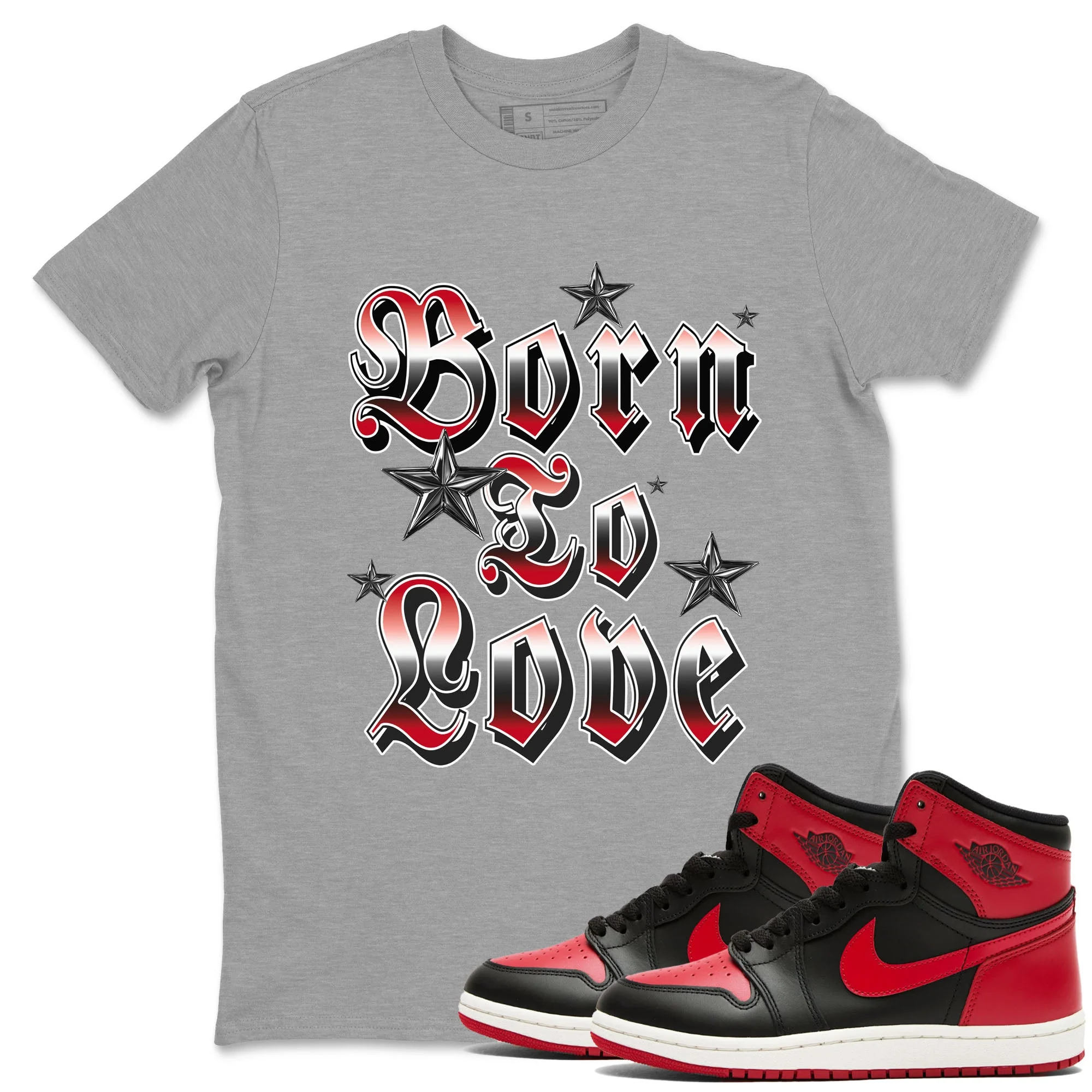 Born To Love Sneaker Tees - Air Jordan 1 '85 Bred