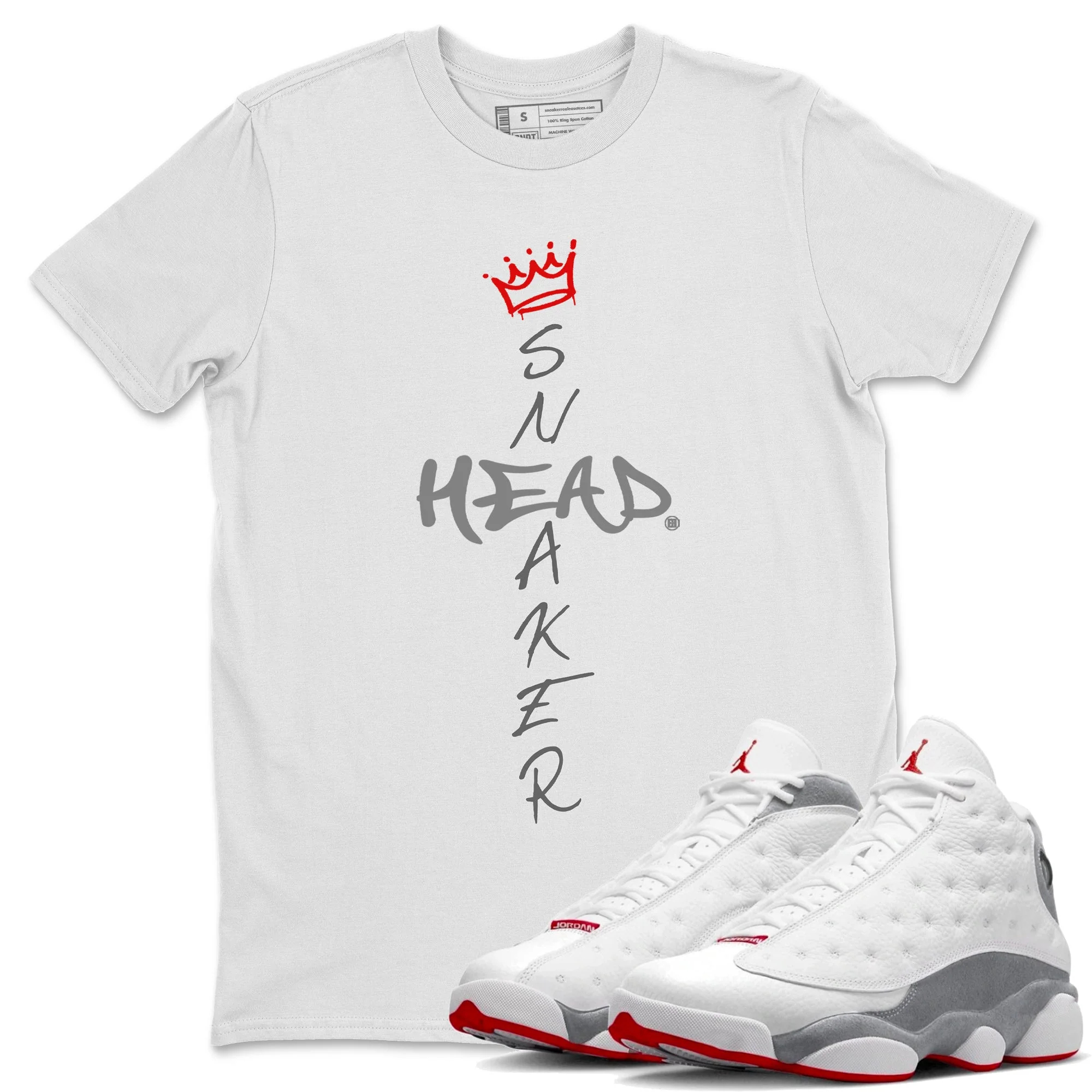 Cross Sneakerhead Unisex Tops - Air Jordan 13 Wolf Grey