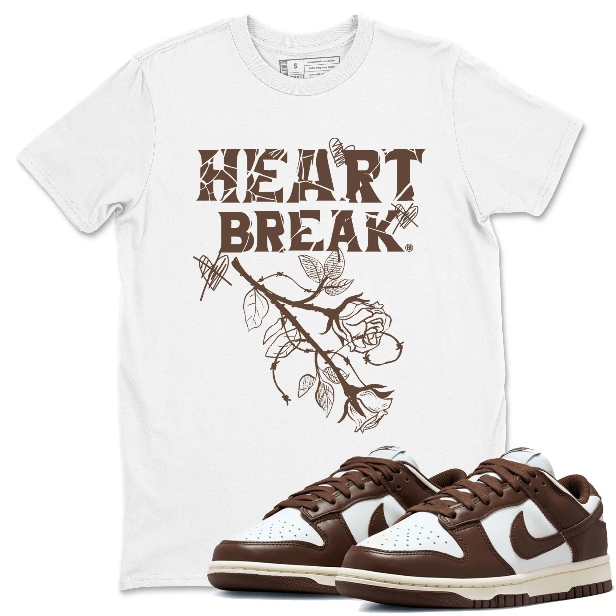 Heart Break Sneaker Tee - Dunk Cacao Wow