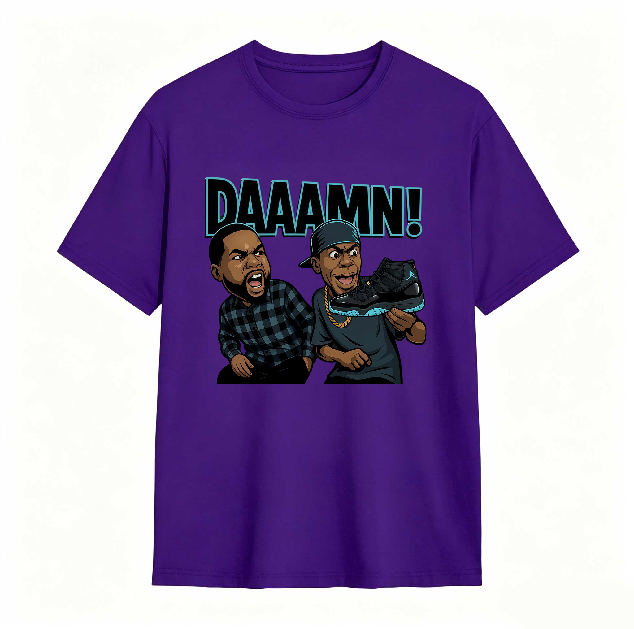 DAAAMN! Shirt To Match Jordan 11 Gamma, Jordan 11 Gamma Sneaker Mactching Shirt, Jordan Match Tee, AJ 11 Gamma Sneaker Match Shirt