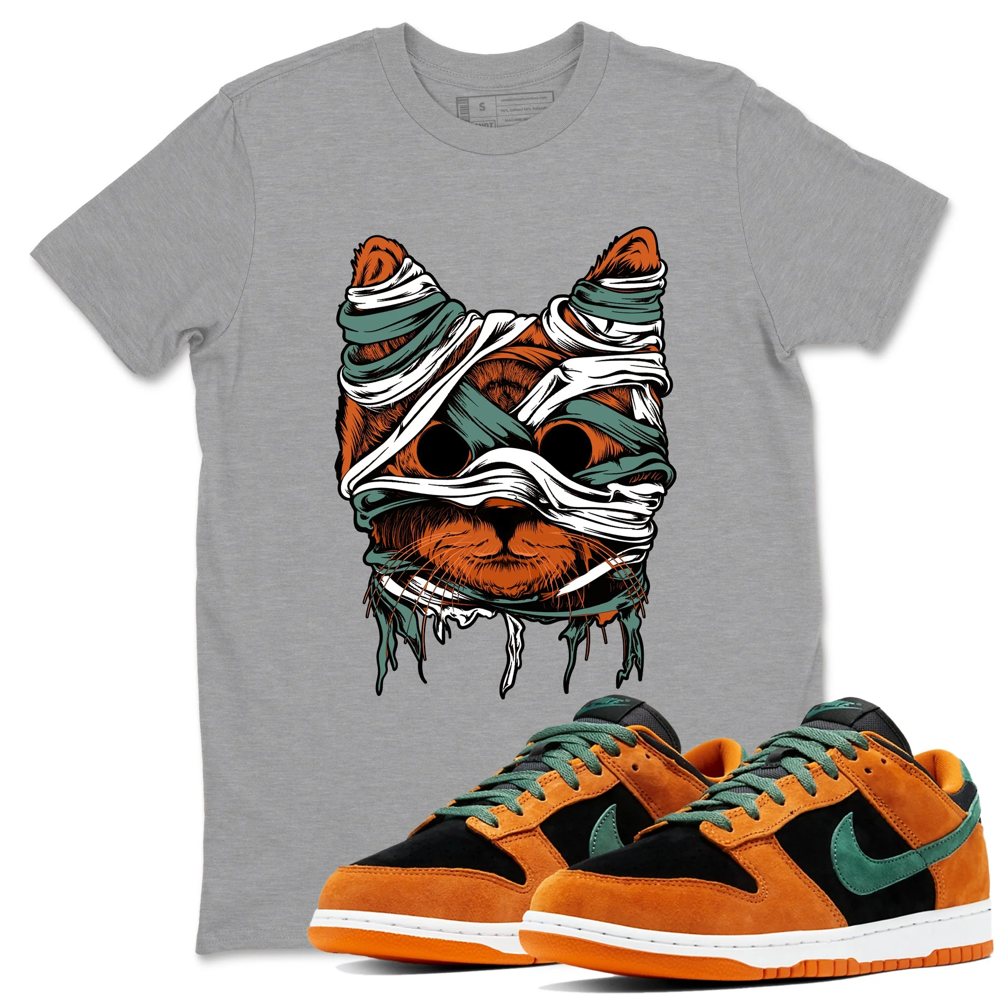Cat Mummy Sneaker Tees - Dunk Ceramic