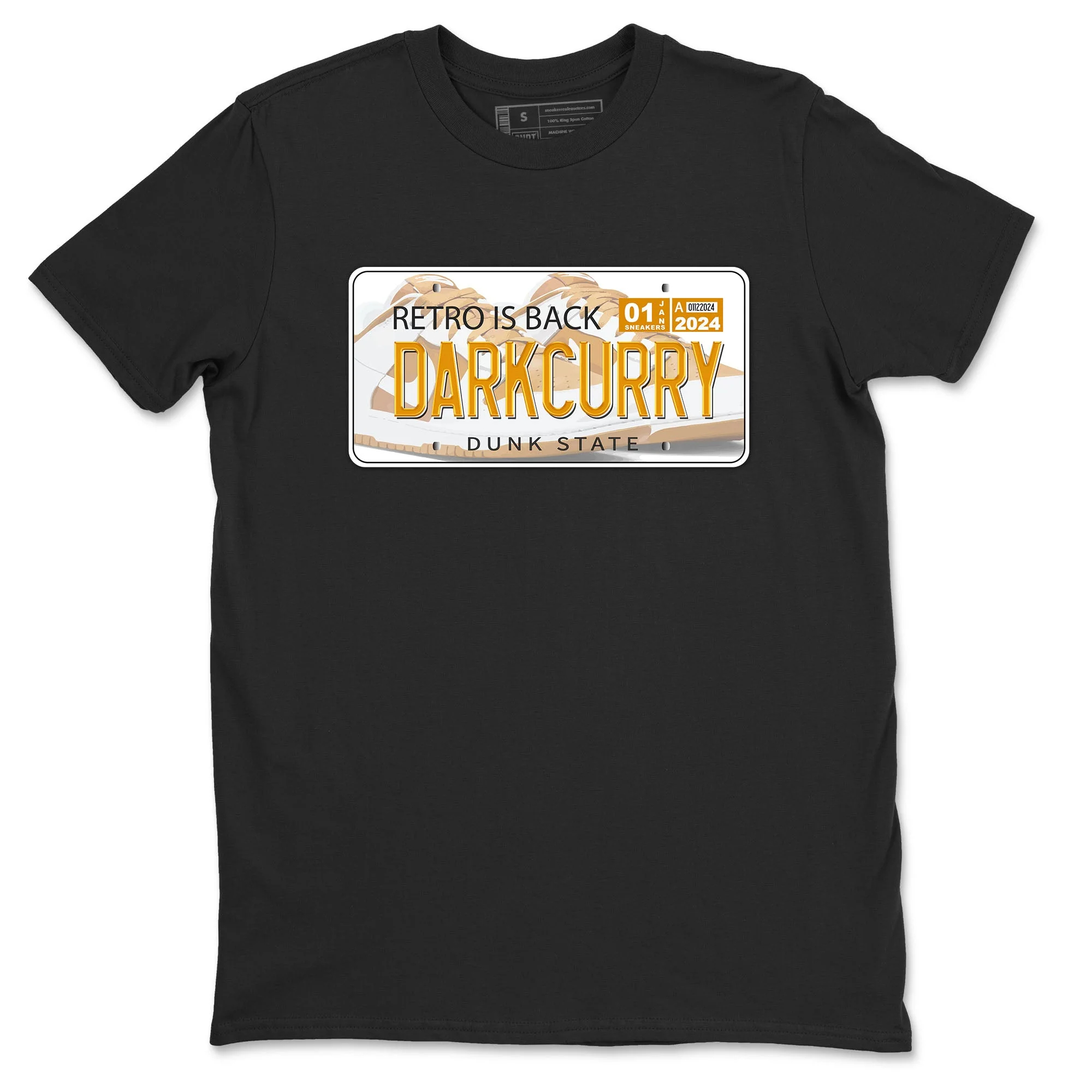 Jordan plate Sneaker Tees - Dunk Dark Curry