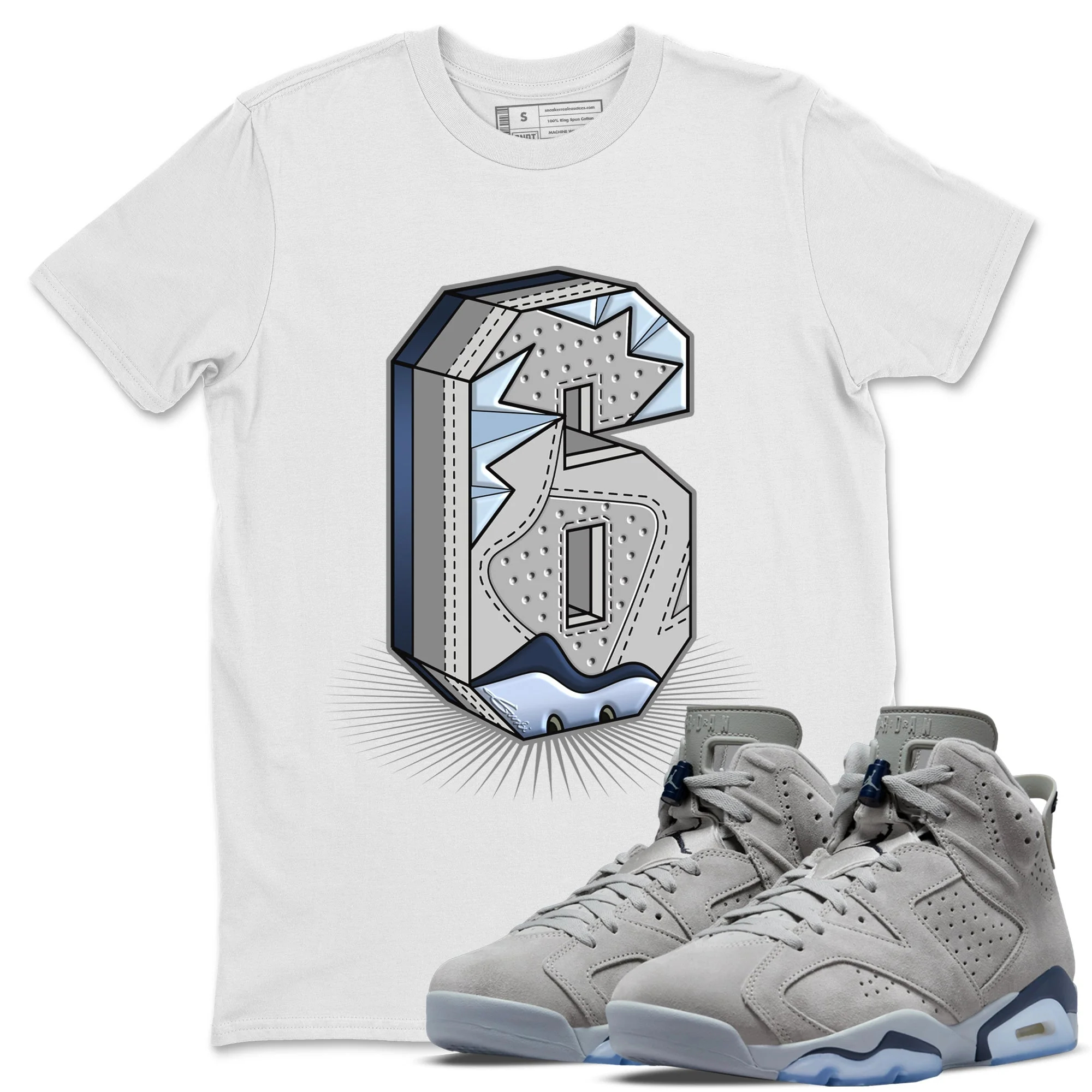 Six Statue Unisex Tops - Air Jordan 6 Georgetown