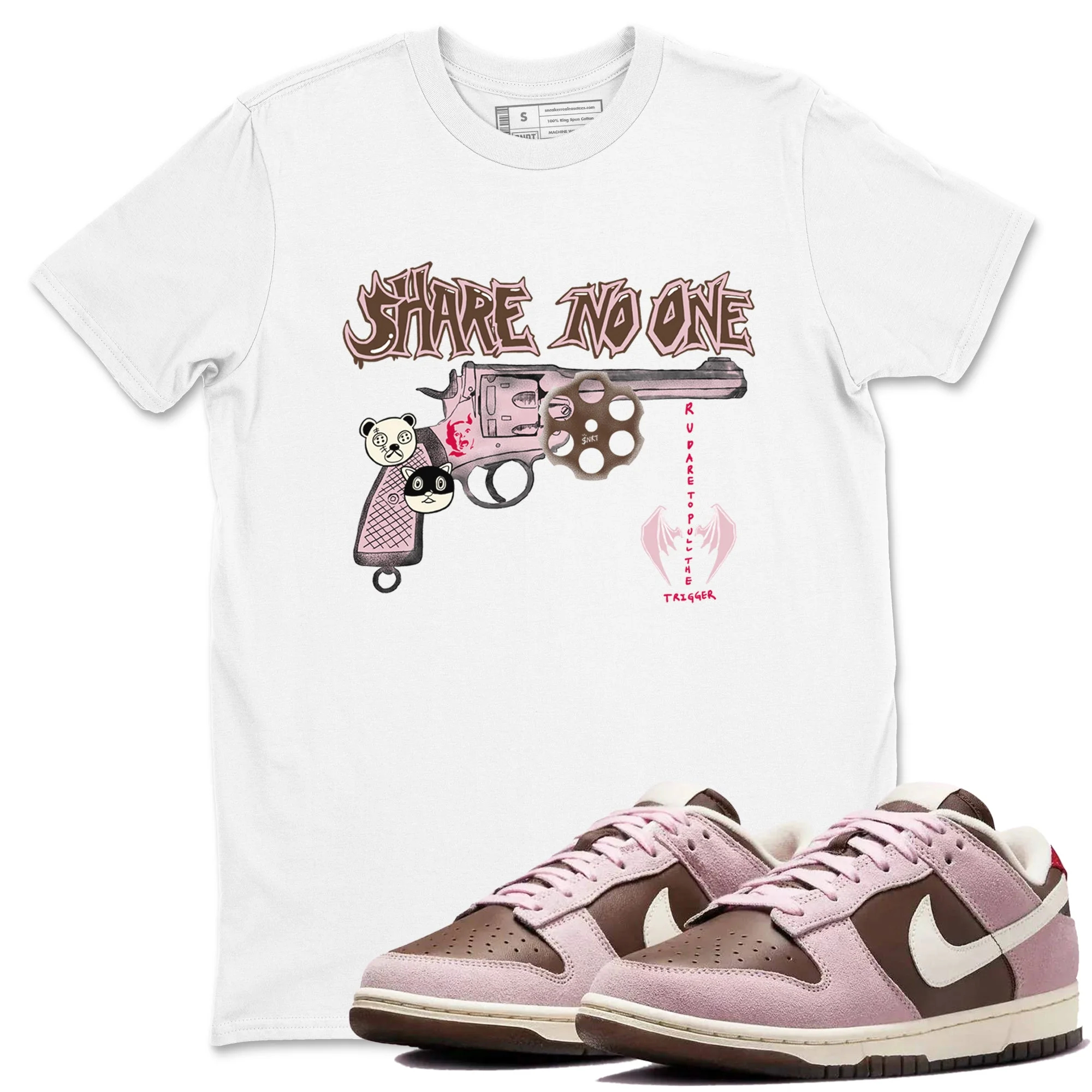 Share No One Sneaker Tees - Dunk Cacao Wow And Pink foam